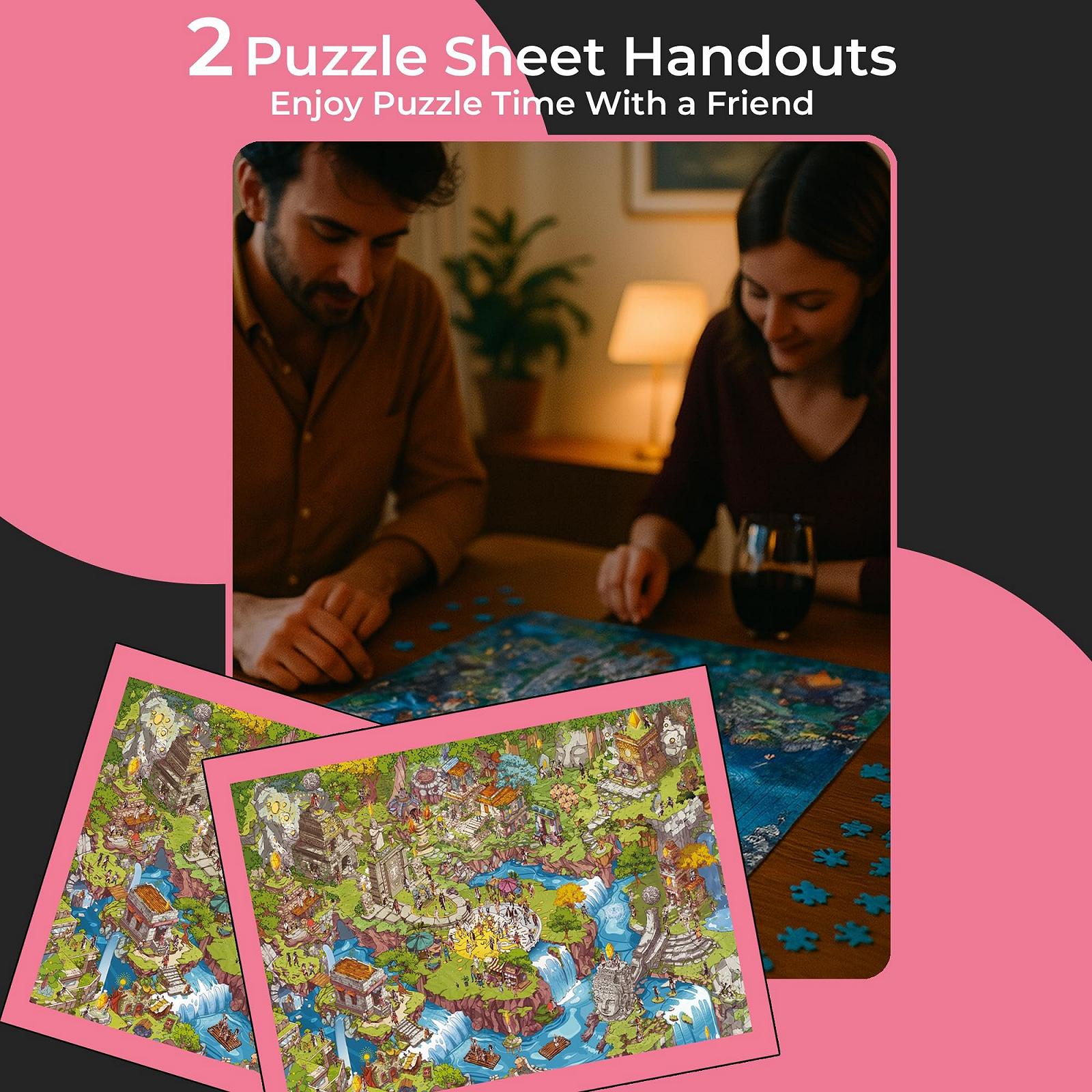 Пазл Time Warp Puzzle Day Night Starwatchers 1000 деталей меняющий изображение 67,6 x 48,9 см (26,5 x 19,25 дюйма), фото №2