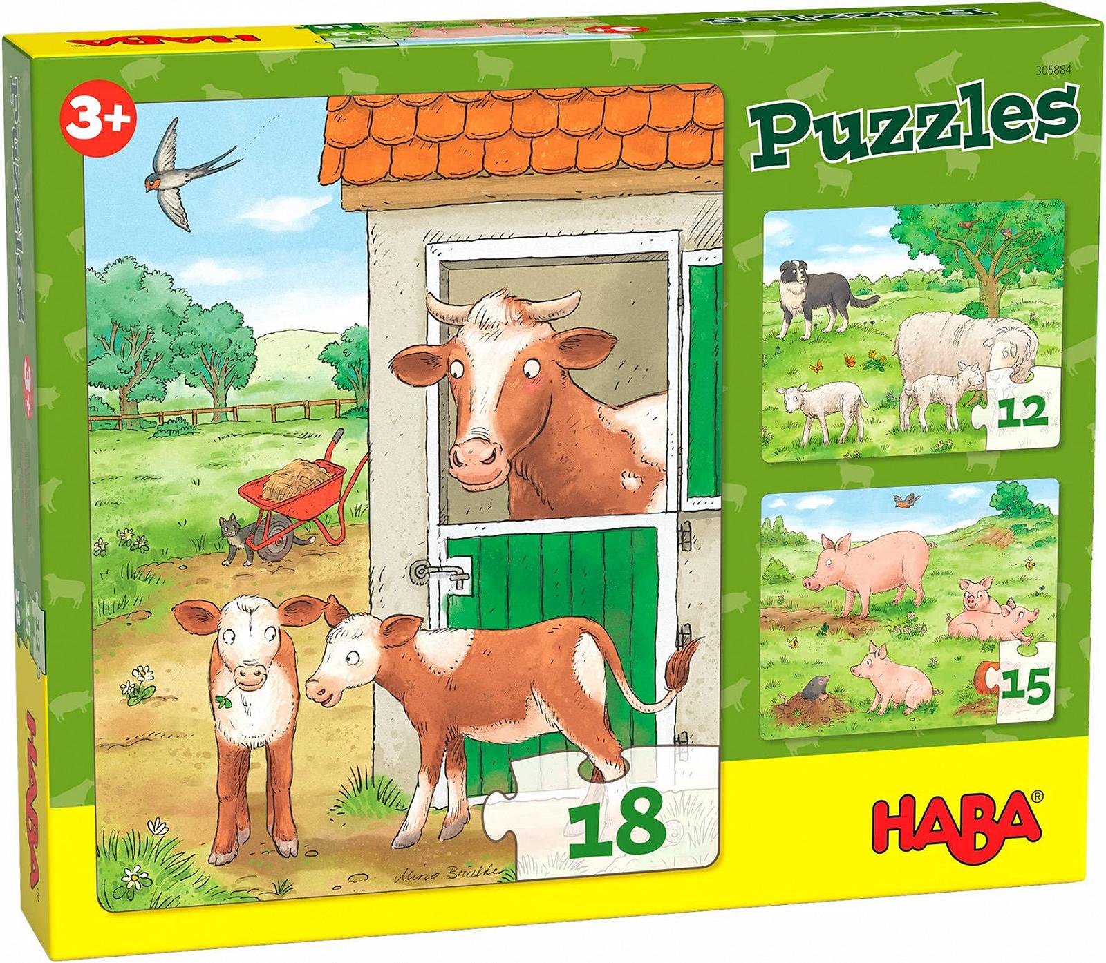 Пазл HABA 305884 Farm Animal Children от 3 лет Разноцветный, фото №1