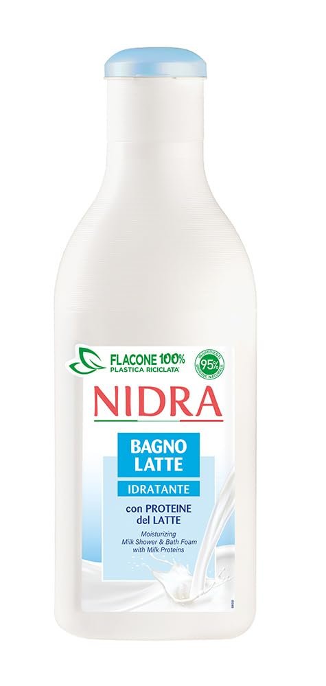 Гель для душу Nidra Bagnolatte Idratante зволожувальний з молочними протеїнами 4 x 750 мл, фото №2