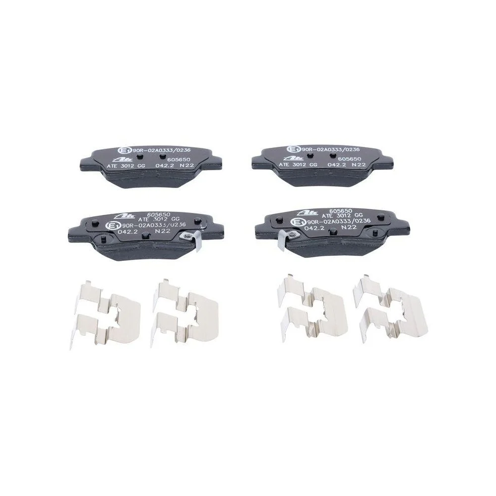 Комплект гальмівних колодок, дискове гальмо ATE 13.0460-5650.2 для SSANGYONG HYUNDAI KIA, фото №1 Комплект гальмівних колодок, дискове гальмо ATE 13.0460-5650.2 для SSANGYONG HYUNDAI KIA, фото №1