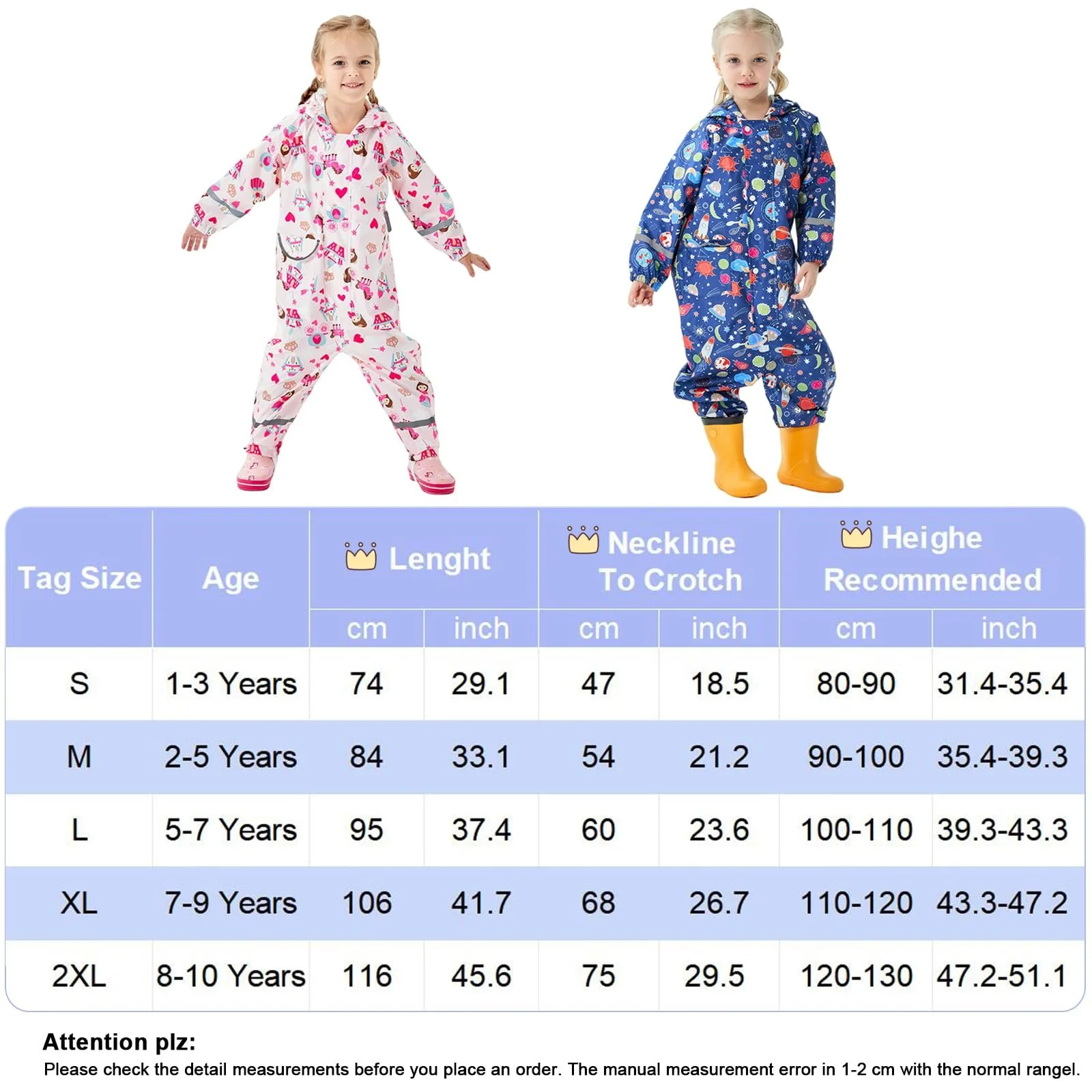 Дитячий дощовий костюм, дощовик для дівчаток та хлопчиків, суцільний дощовий одяг, фото №7 Дитячий дощовий костюм, дощовик для дівчаток та хлопчиків, суцільний дощовий одяг, фото №7