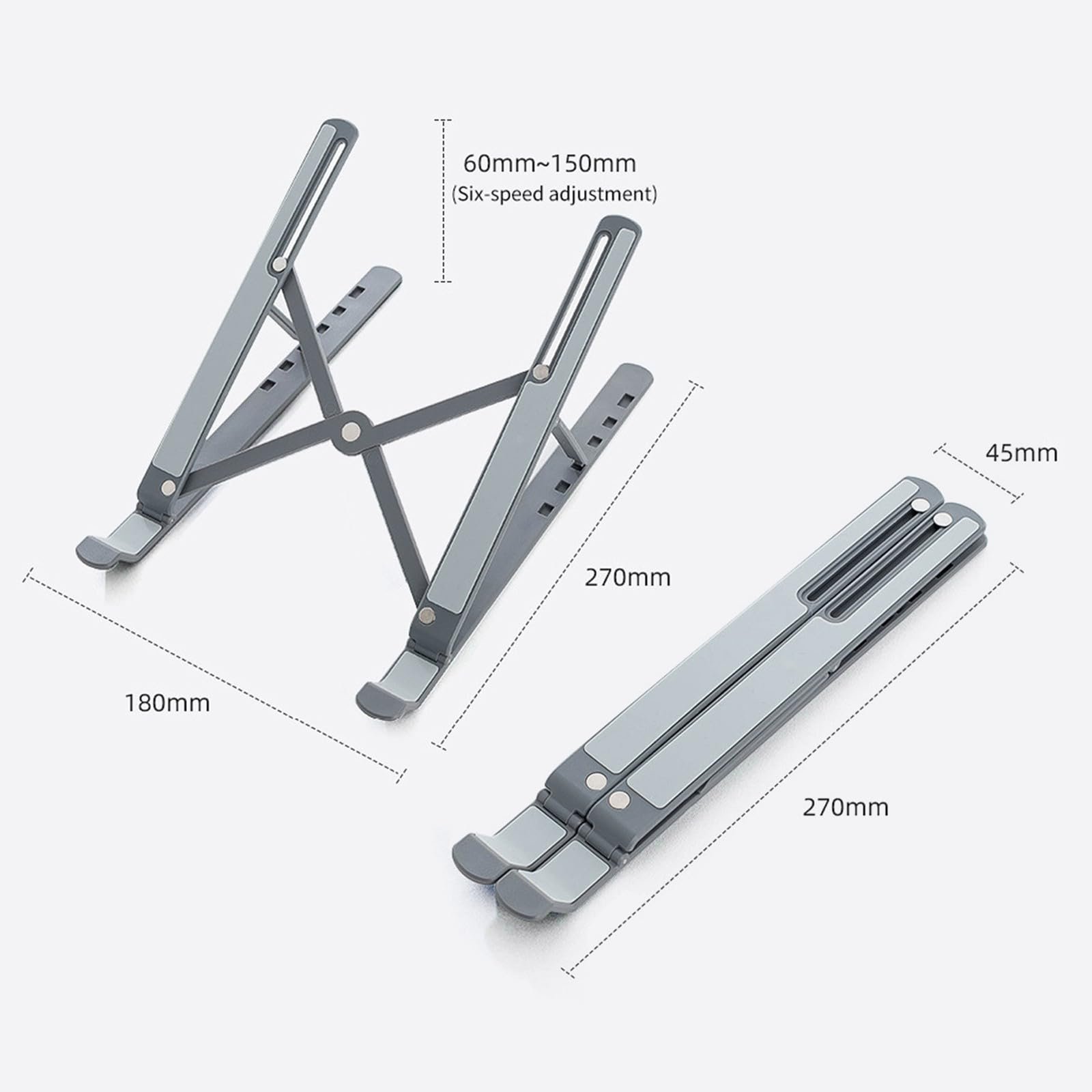 Вертикальная подставка для ноутбука UncleS для экономии места на столе, регулируемая подставка, эргономичный ноутбук, фото №8