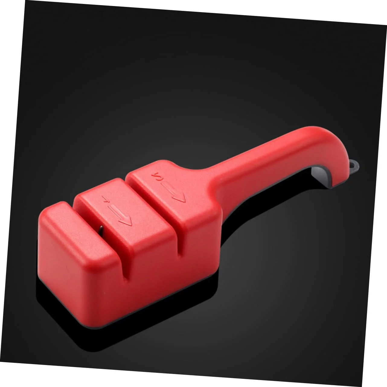 Точилка для ножей кухонная 2-ступенчатая портативная износостойкая, фото №4