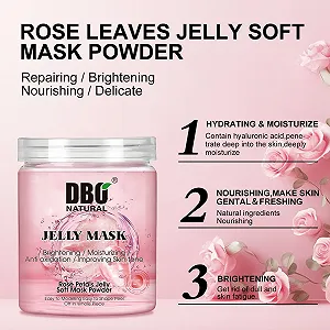 Маска для лица гелевая Jelly Peel Off Rose Soft Mask Powder, 500 г synthetic.ua - Фото 1