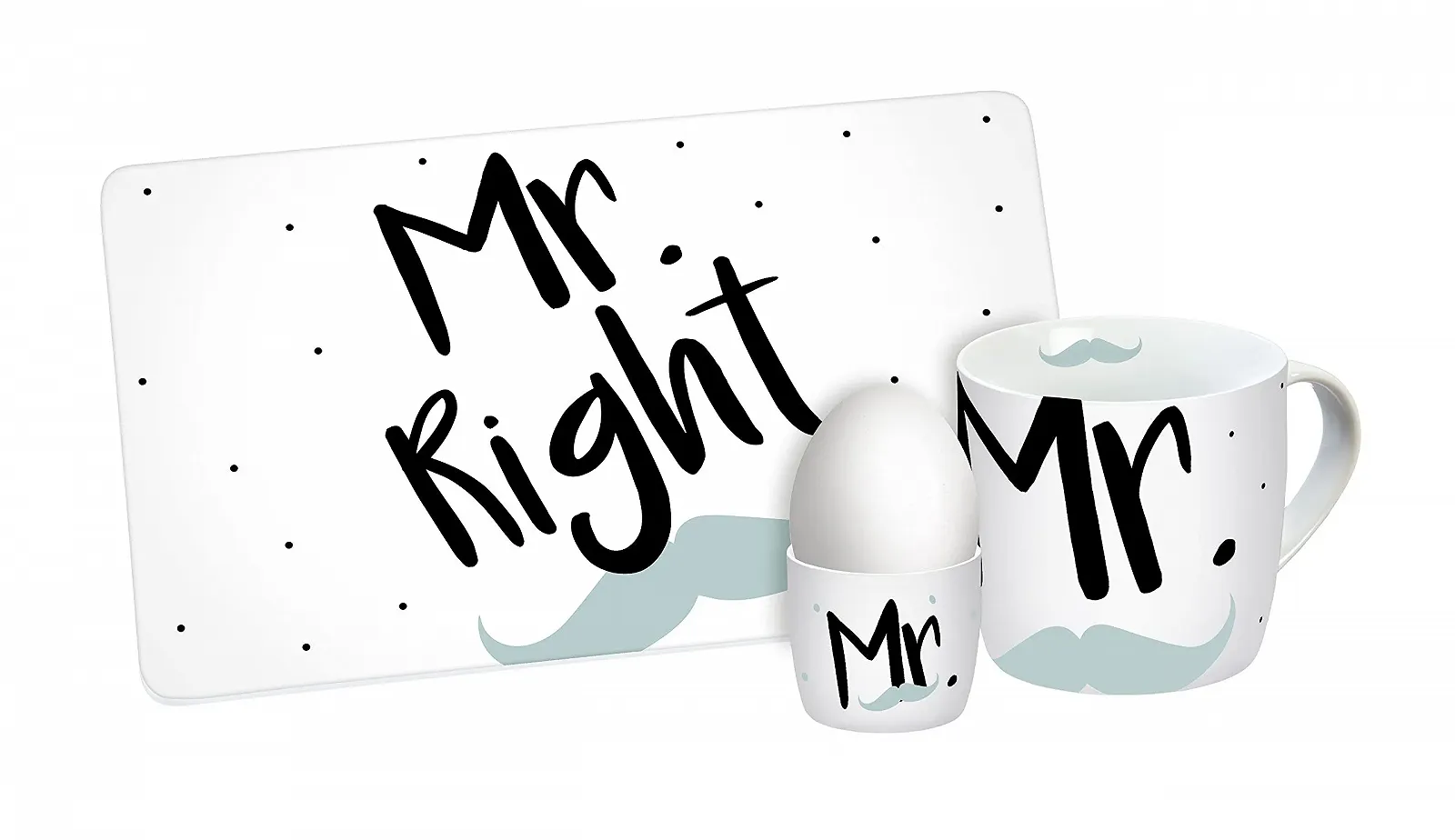 Набор для завтрака Mr. Right 3 предмета, фото №1 Набор для завтрака Mr. Right 3 предмета, фото №1