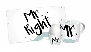 Набор для завтрака Mr. Right 3 предмета - Фото 1