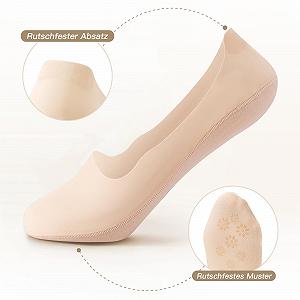 Носки MANZI След Женские Нейлоновые Носки с Нескользящим Силиконом Летние Невидимые Носки-след Балетки 34-37 38-41 synthetic.ua - Фото 1