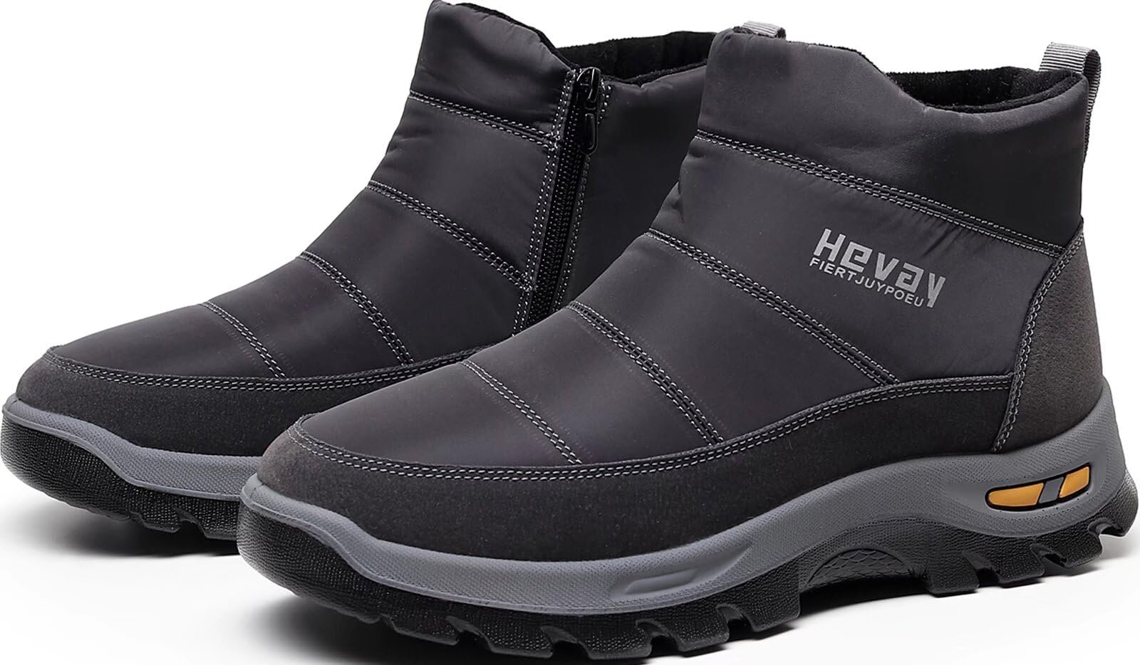 Чоловічі зимові черевики на блискавці GILKUO з теплою підкладкою, фото №4