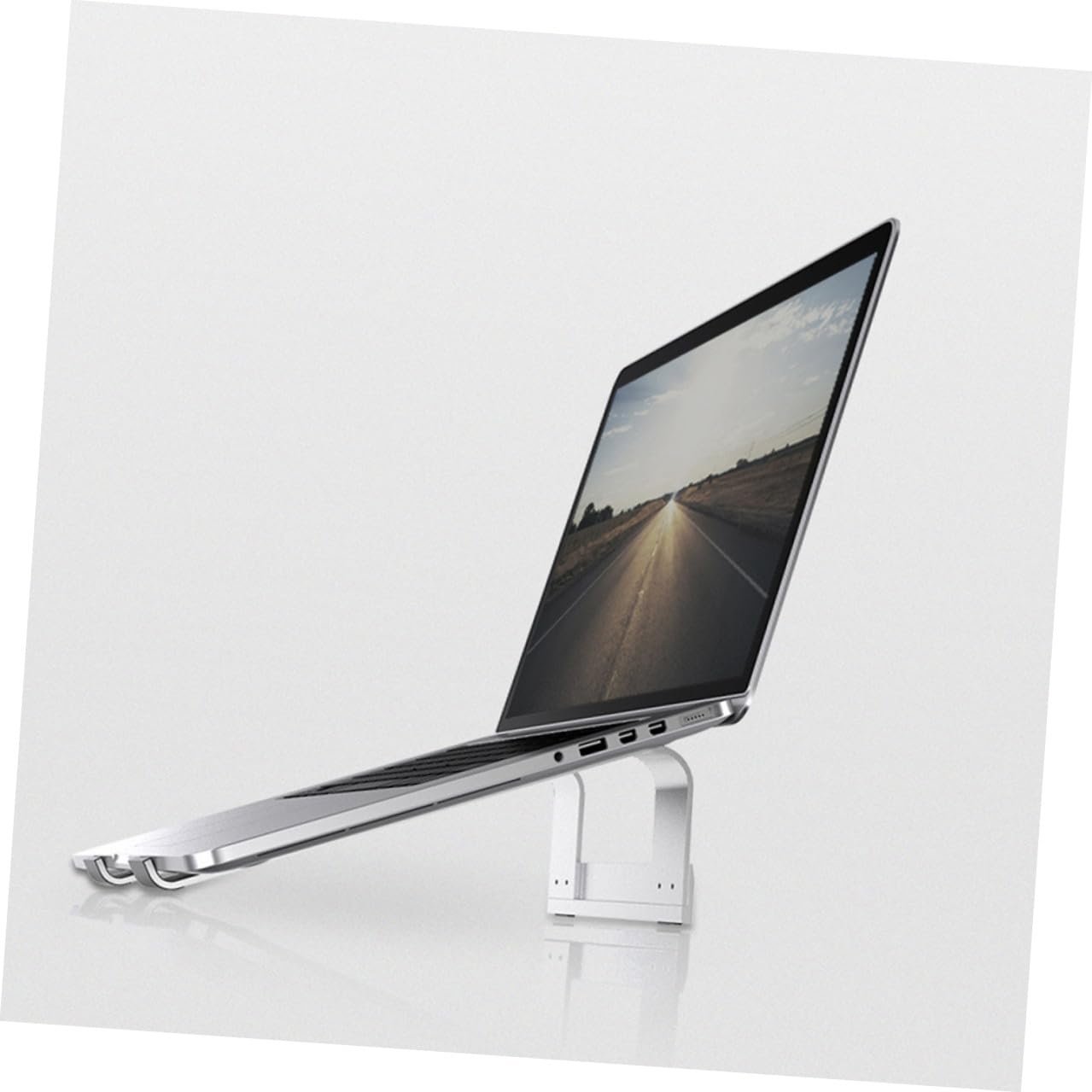 Підставка для ноутбука Homoyoyo алюмінієва вентильована ергономічна легка портативна, фото №4