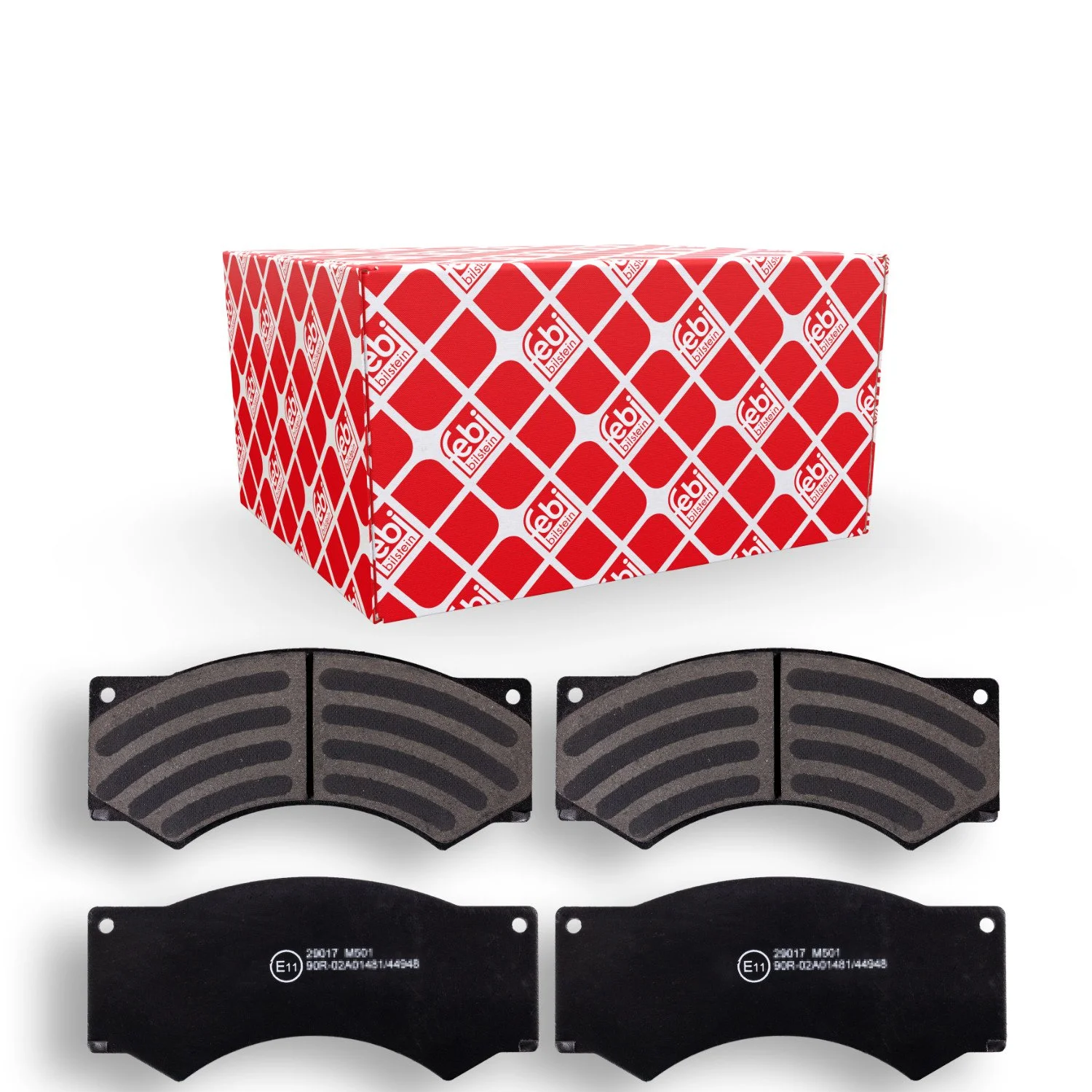 Комплект гальмівних колодок, дискові гальма FEBI BILSTEIN 16604 для DAF IVECO передня вісь, фото №1