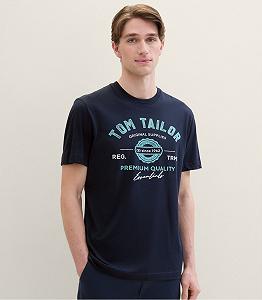 Футболка Tom Tailor LOGO TEE MEN'S Темно-синий S synthetic.ua - Фото 1