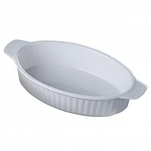 Форма для запекания SOIMISS керамическая овальная термостойкая с двойными ручками - Фото 1