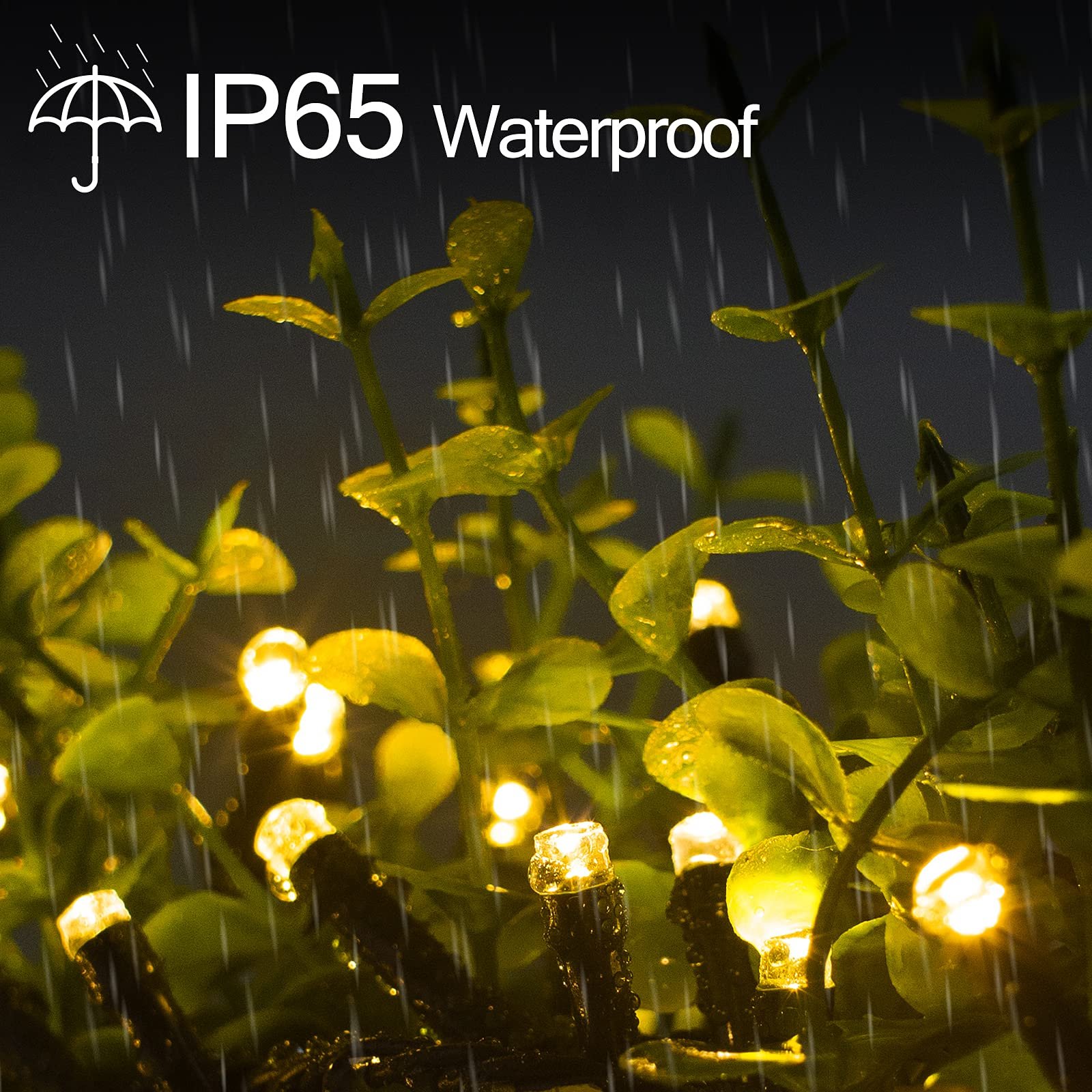 Сонячна гірлянда Koopower KP8915A 100 LED, 10 метрів, зелений дріт, теплий білий, фото №3