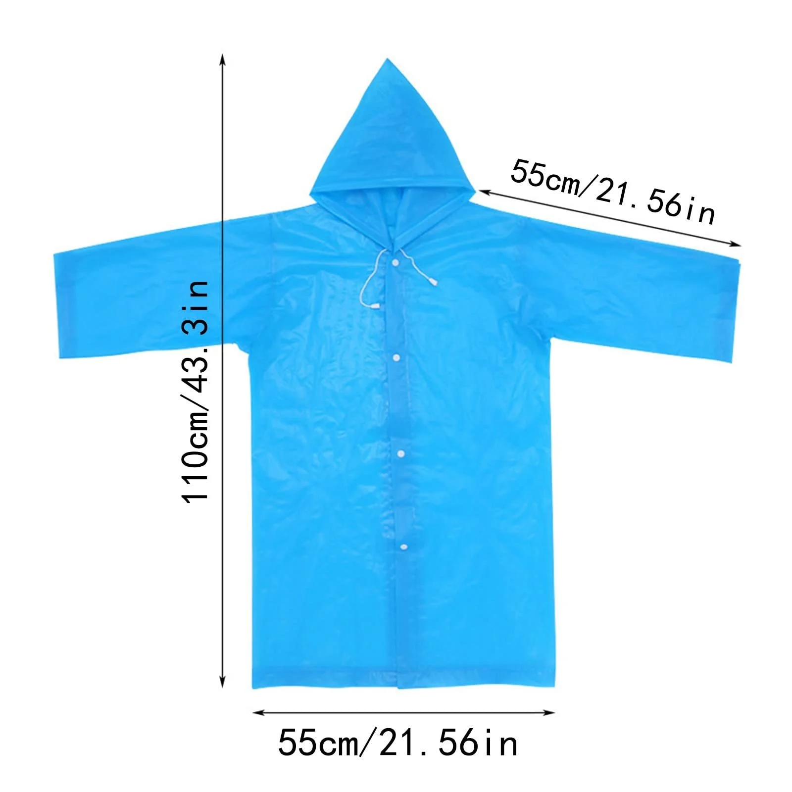 Дитячий дощовий плащ-пончо Водонепроникний, фото №6