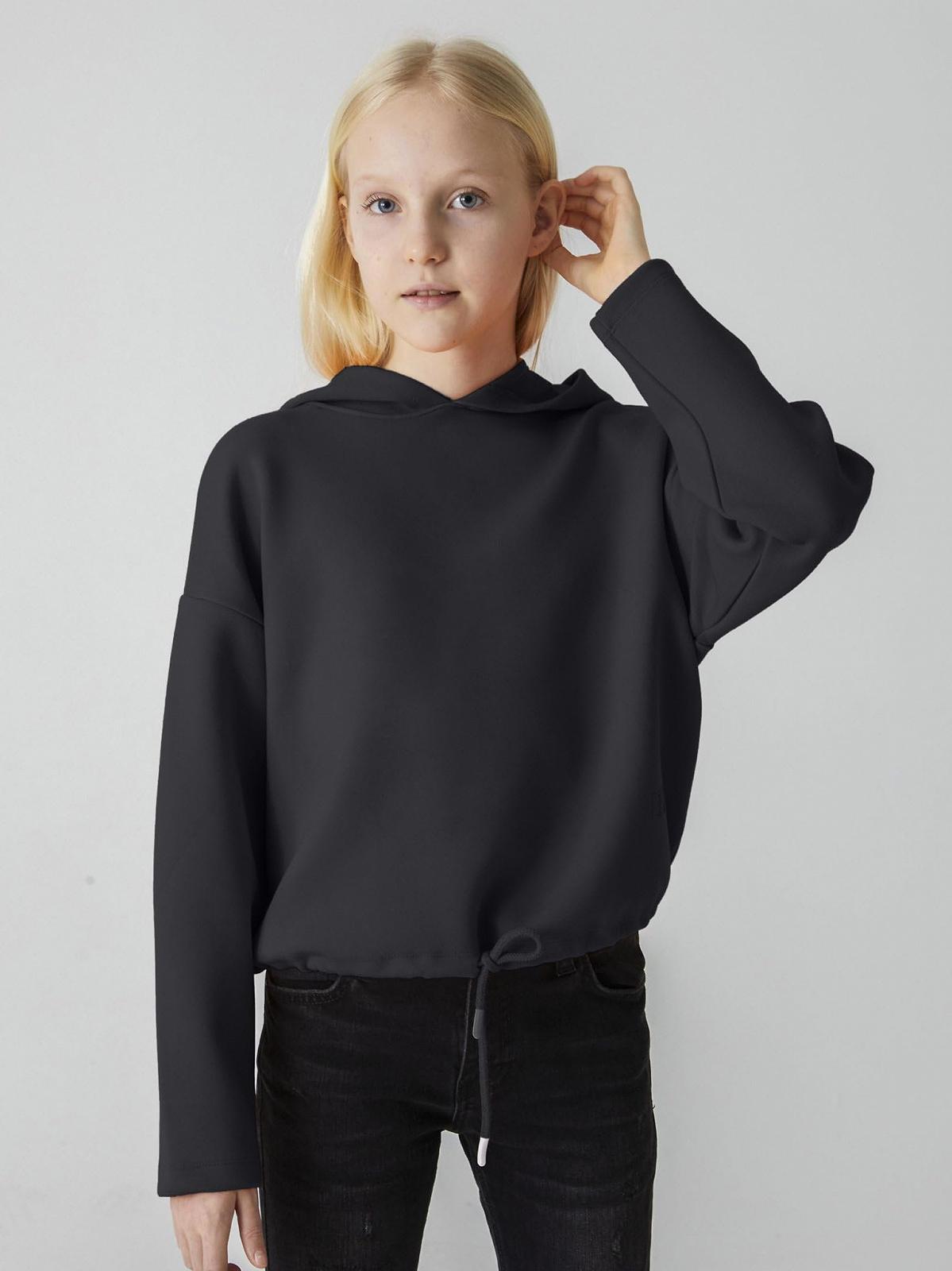 Толстовка LTB Jeans Henozo для девочек, размер 164 см, черная, фото №2