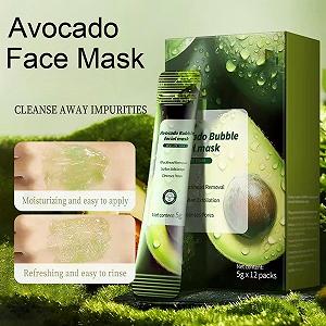 Маска для обличчя Авокадо, 24 шт, Очищуюча бульбашкова маска для обличчя ціна на synthetic.ua - Фото 1 Маска для обличчя Авокадо, 24 шт, Очищуюча бульбашкова маска для обличчя synthetic.ua - Фото 1