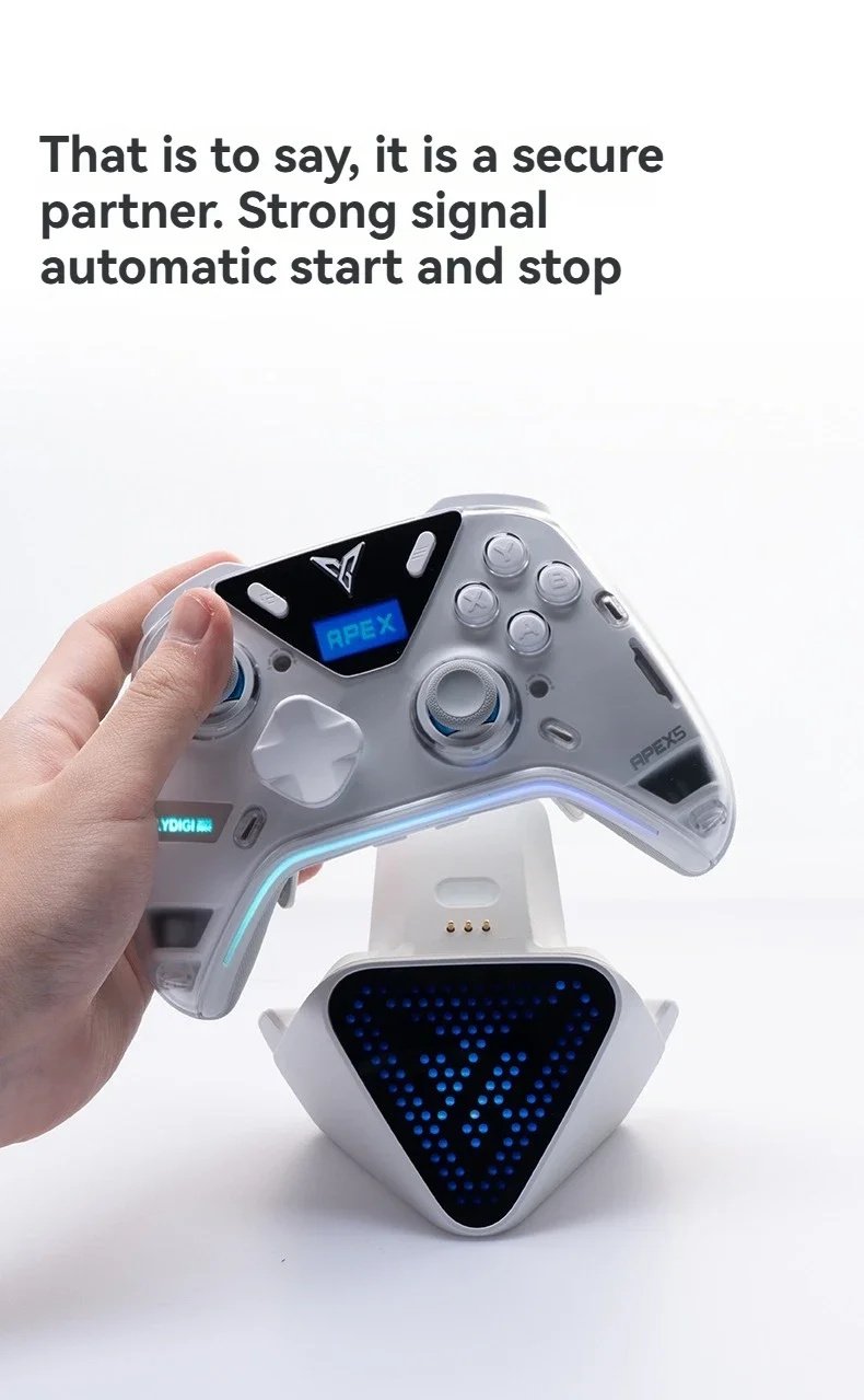 Док-станція для геймпадів Flydigi APEX5/Vader 5 Pro White, фото №4