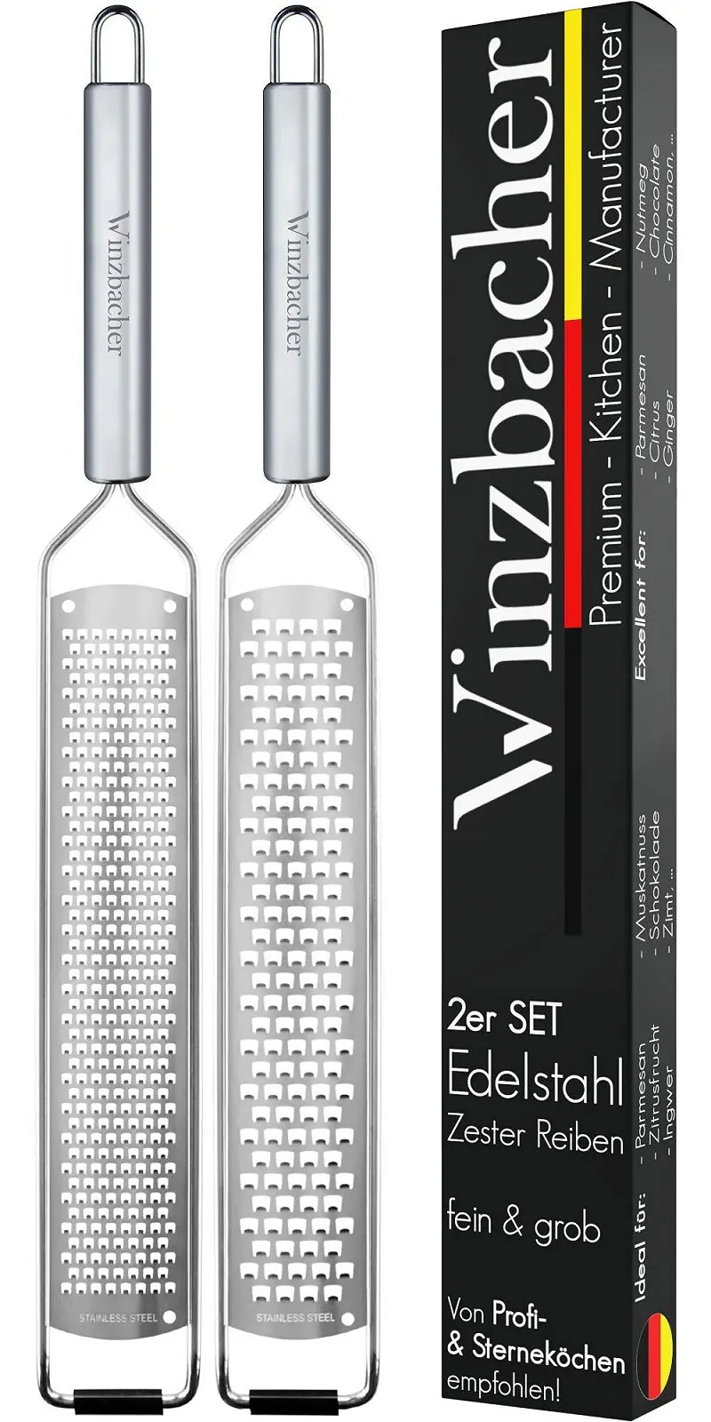 Терка The Original Stainless Steel, набор 2 шт., фото №1