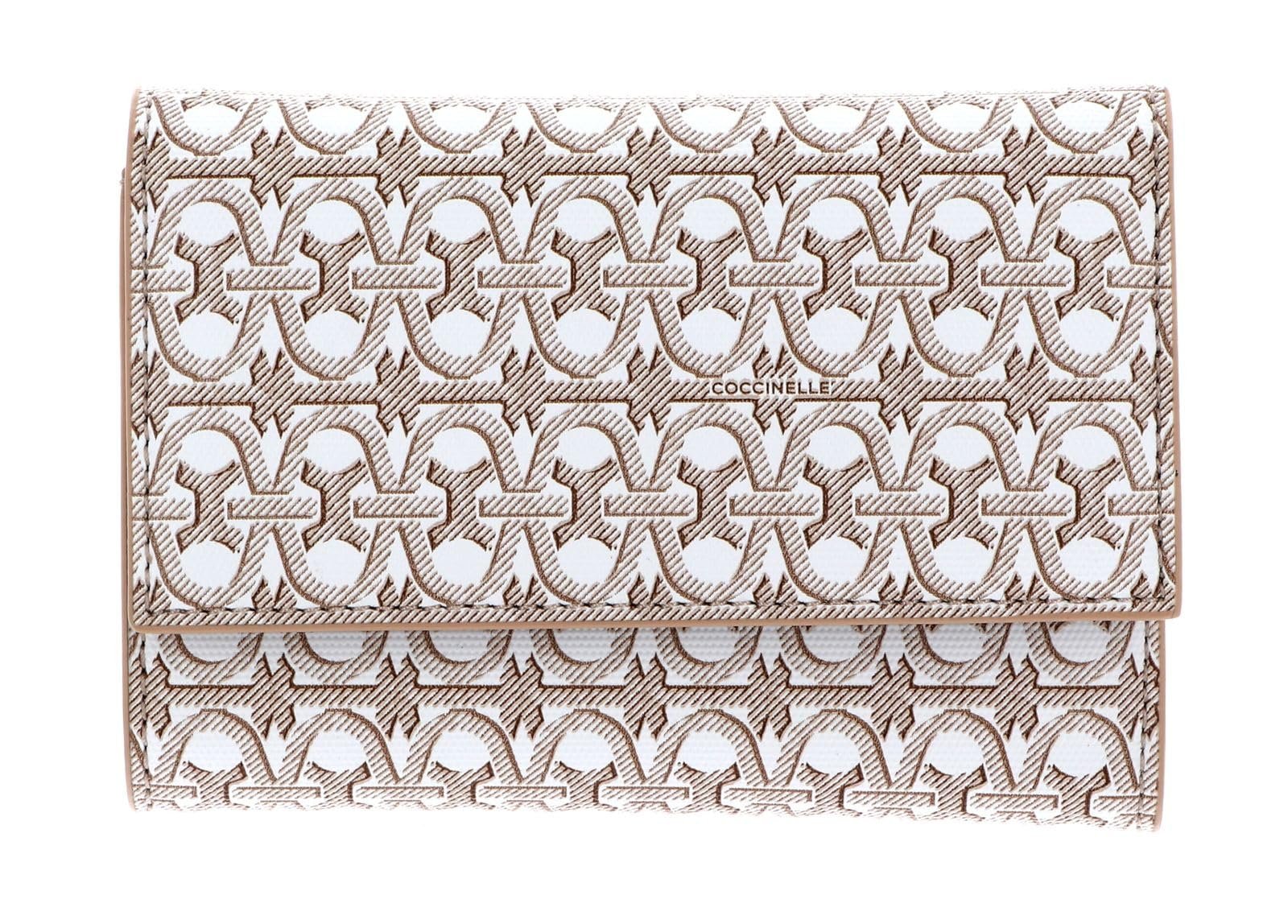 Кошелек Coccinelle Metallic Coated Monogram Multi Blanc/Rose, Multi Blanc / Rose, фото №4