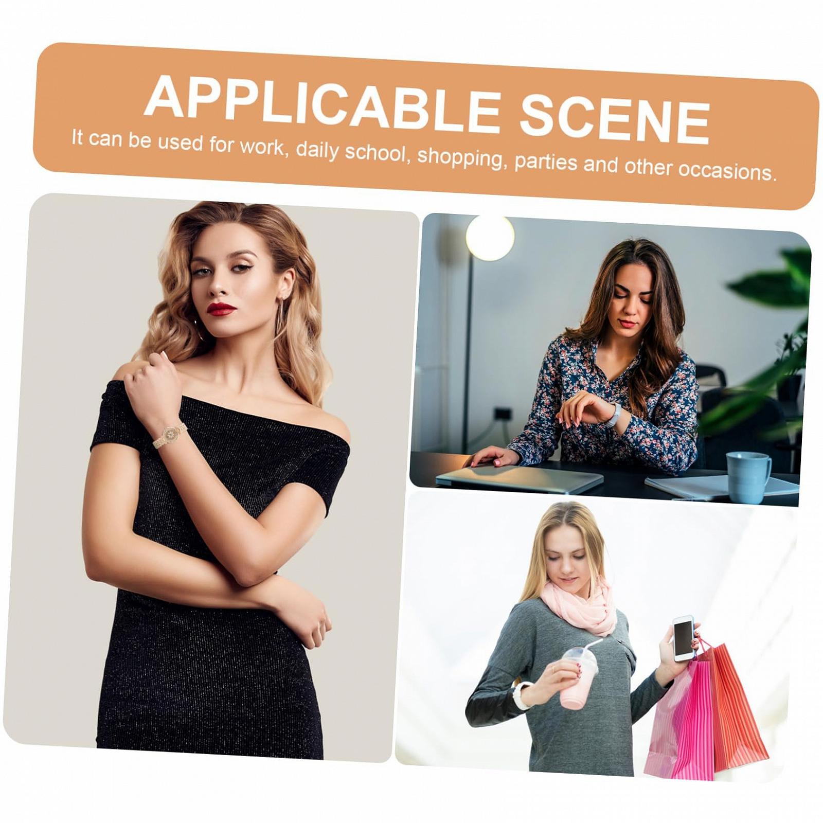 Жіночий наручний годинник LIFKOME Декоративний зі стразами, фото №6