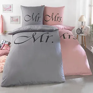 Постільна білизна Kuscheli Partner 4 шт. 135 x 200 см з наволочками 80 x 80 см мікрофібра - Фото 1