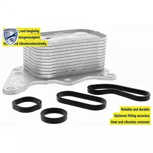 Радиатор масляный двигателя VEMO V42-60-0008 EXPERT KITS + для BMW PEUGEOT synthetic.ua - Фото 1