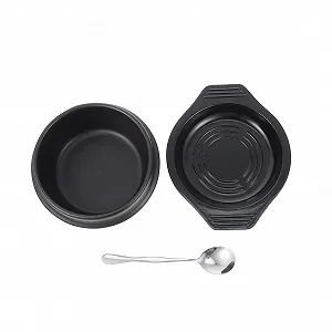 Керамический горшок TIDTALEO Bibimbap с подносом и ложкой, антипригарное покрытие, жаропрочный - Фото 1