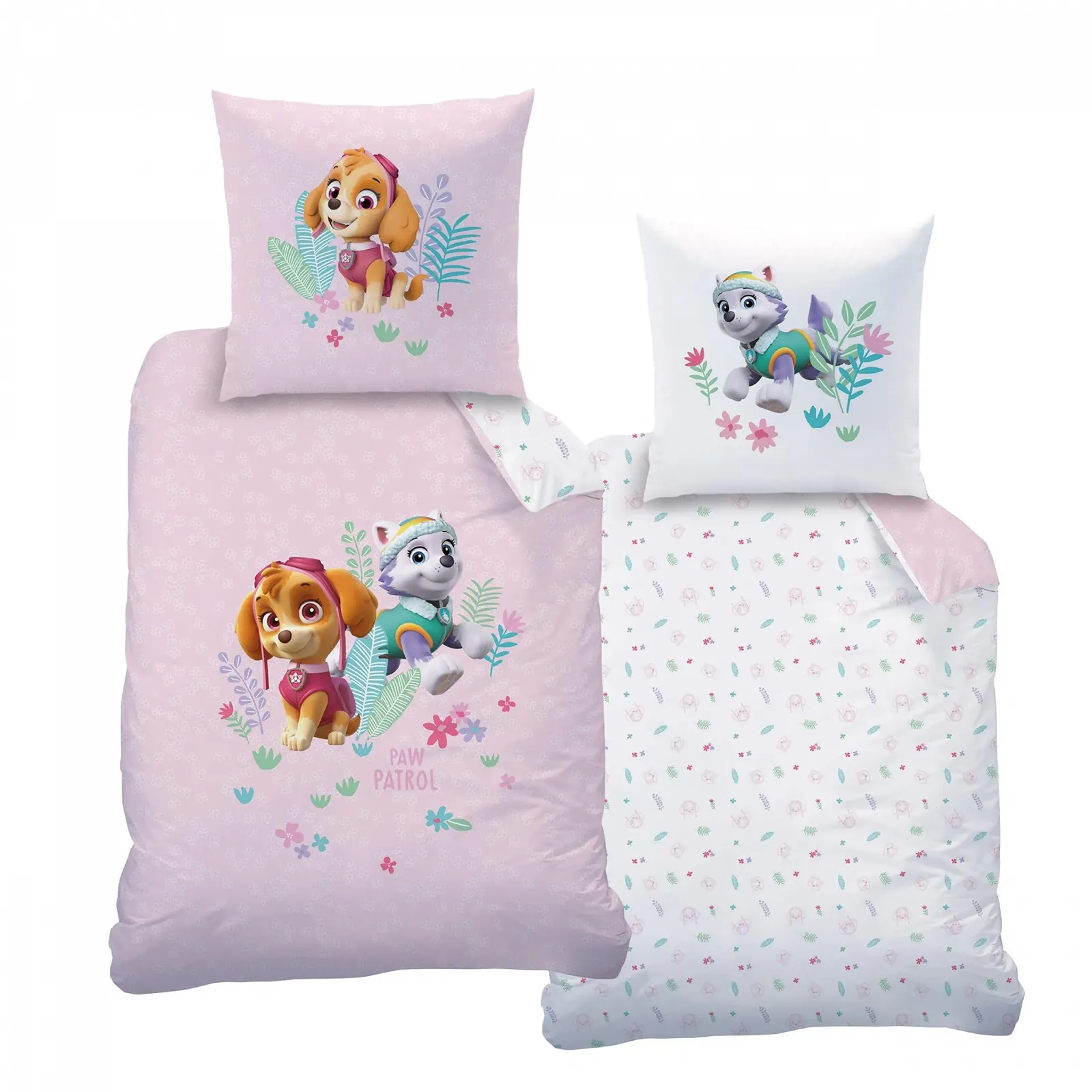 Постельное белье Фланель Paw Patrol Skye & Everest 135 x 200 см Розовый, фото №8