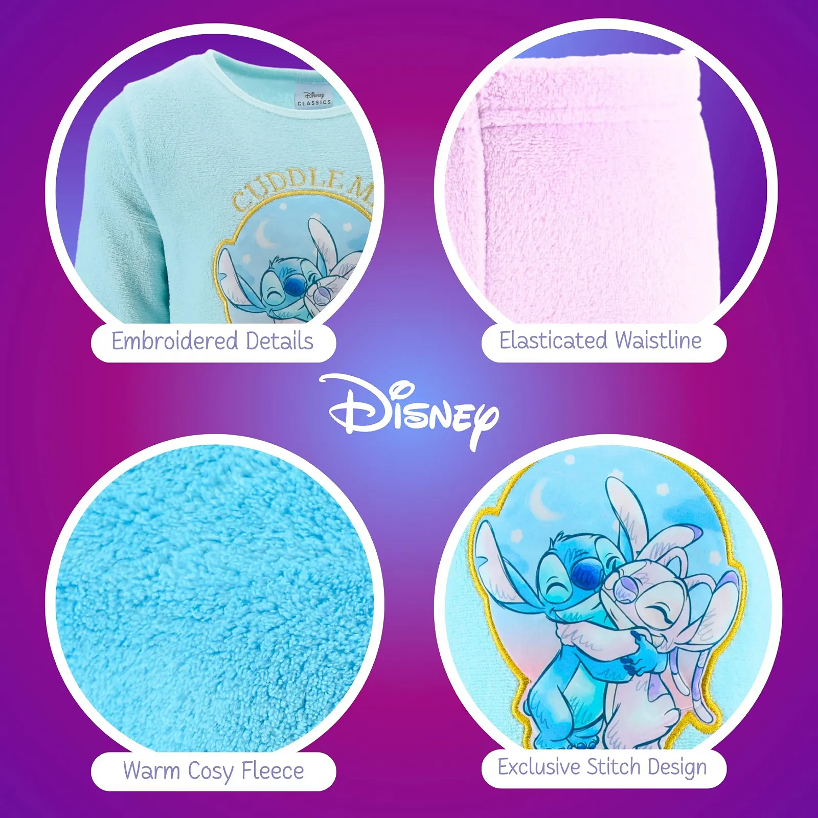 Пижама Disney Stitch для девочек, велюровая футболка и длинные брюки, флисовая пижама с мотивами Stitch и Angel, размеры от 6 до 12 лет, фото №6 Пижама Disney Stitch для девочек, велюровая футболка и длинные брюки, флисовая пижама с мотивами Stitch и Angel, размеры от 6 до 12 лет, фото №6