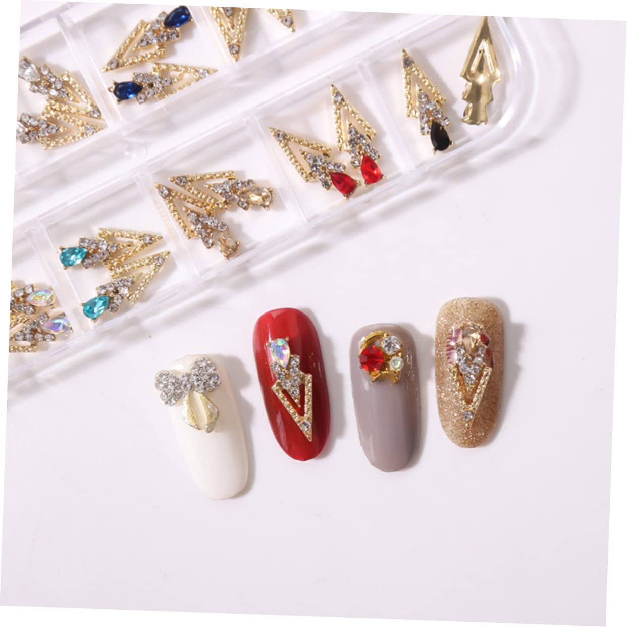 Стрази для нігтів Healeved, 48 шт, у формі стріли, фото №8