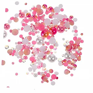 Стрази для нігтів Lurrose смола, перлинні стрази, напівнамистини - Фото 1