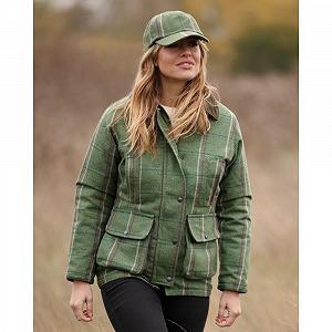 Женская твидовая куртка WALKER AND HAWKES, для охоты, розовая полоска synthetic.ua - Фото 1