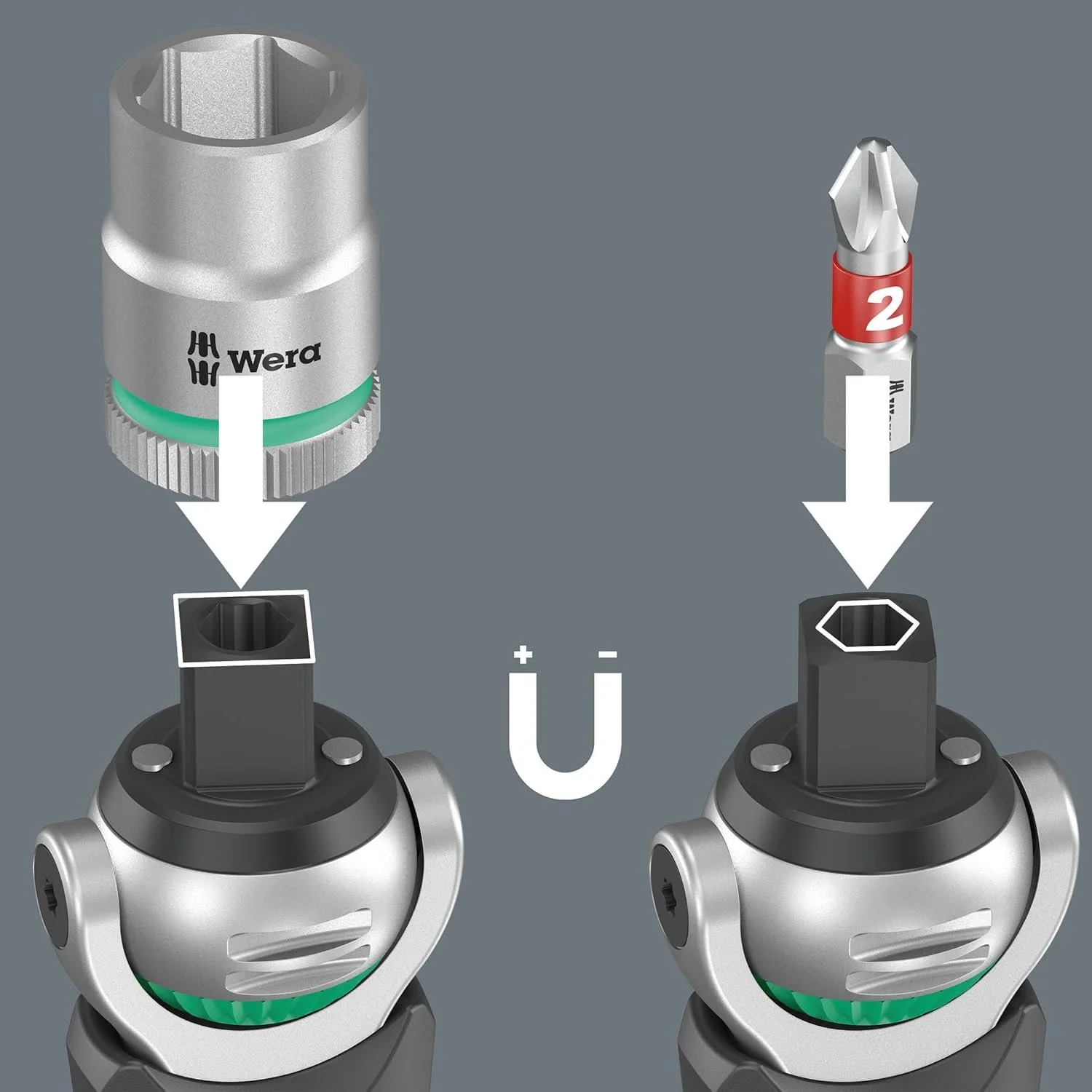 Набор инструментов Wera 8009 Zyklop Pocket Set 2 05004281001 18 шт Черно-зеленый, фото №4