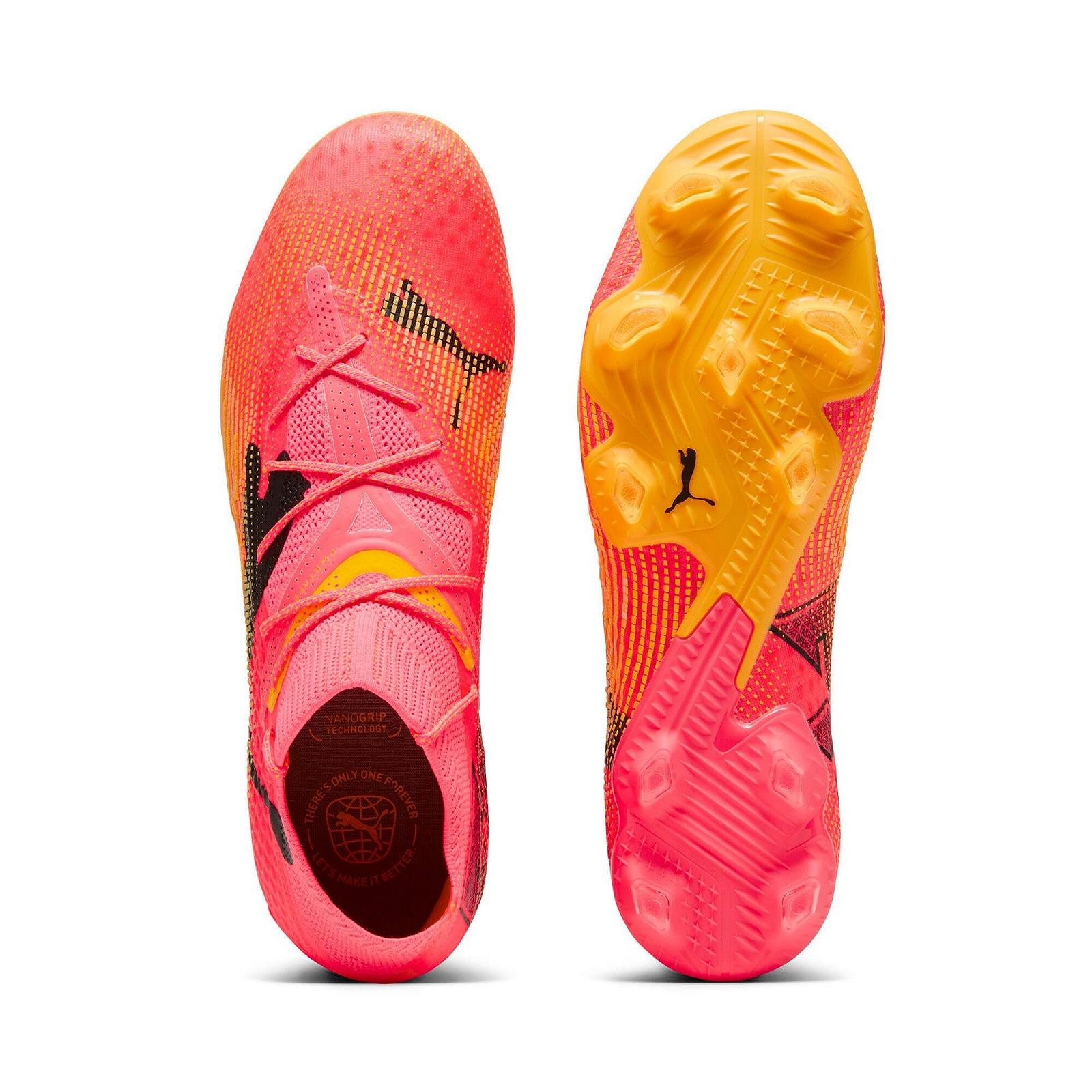 Футбольные бутсы PUMA Future 7 Ultimate FG/AG Phenomenal, белый, черный, розовый, фото №6