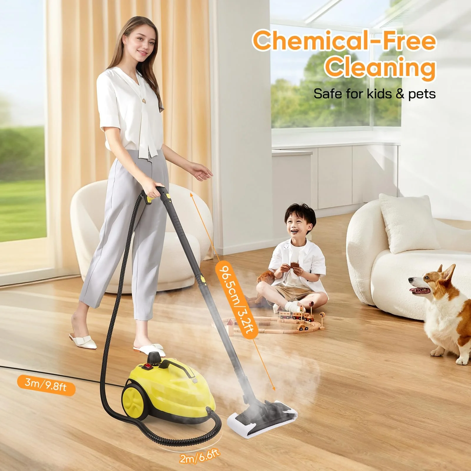 Пароочисник універсальний високотемпературний 320°C 2 л 2000 Вт, фото №8