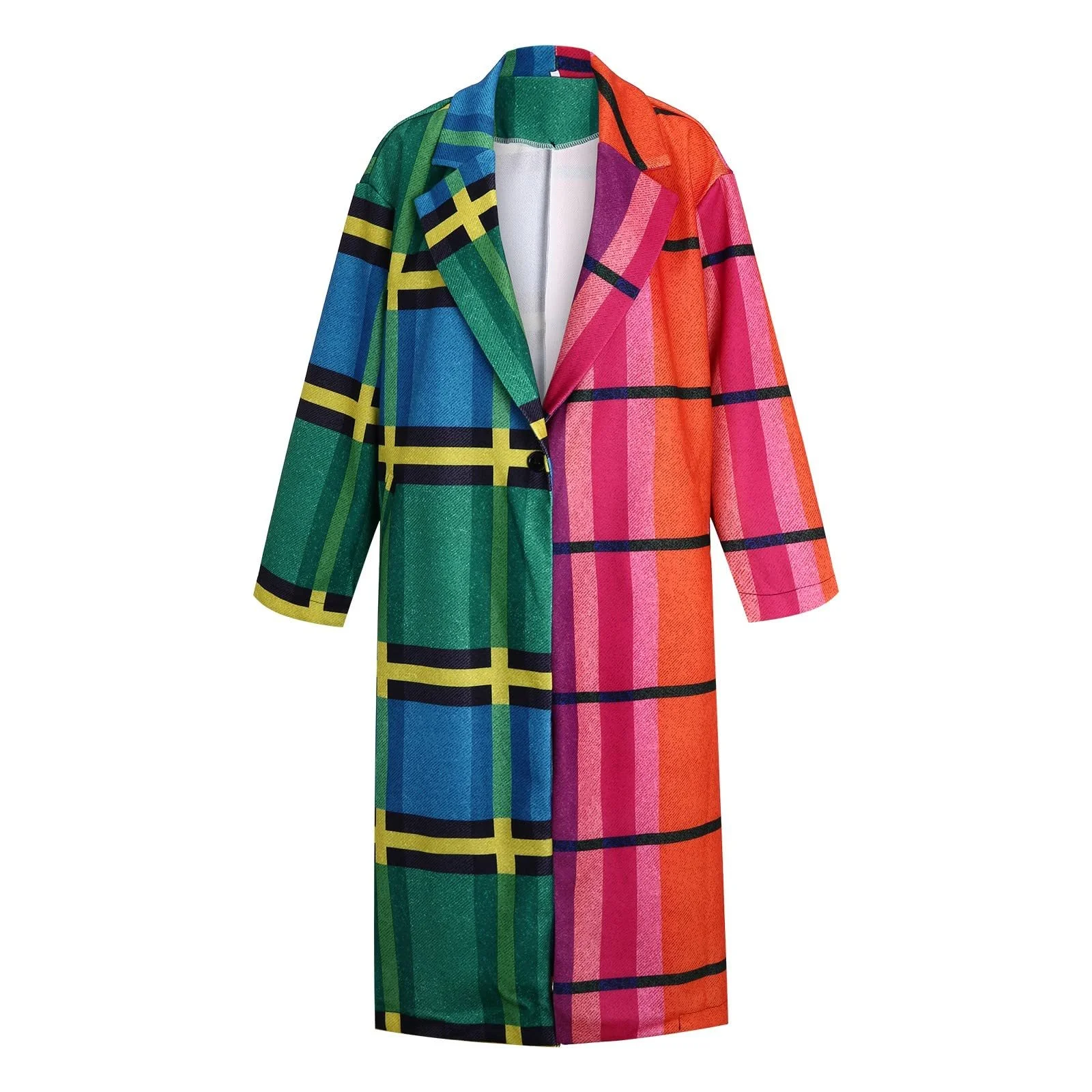 Пальто Класичне Подовжене Зимове в Клітинку, фото №4 Пальто Класичне Подовжене Зимове в Клітинку, фото №4