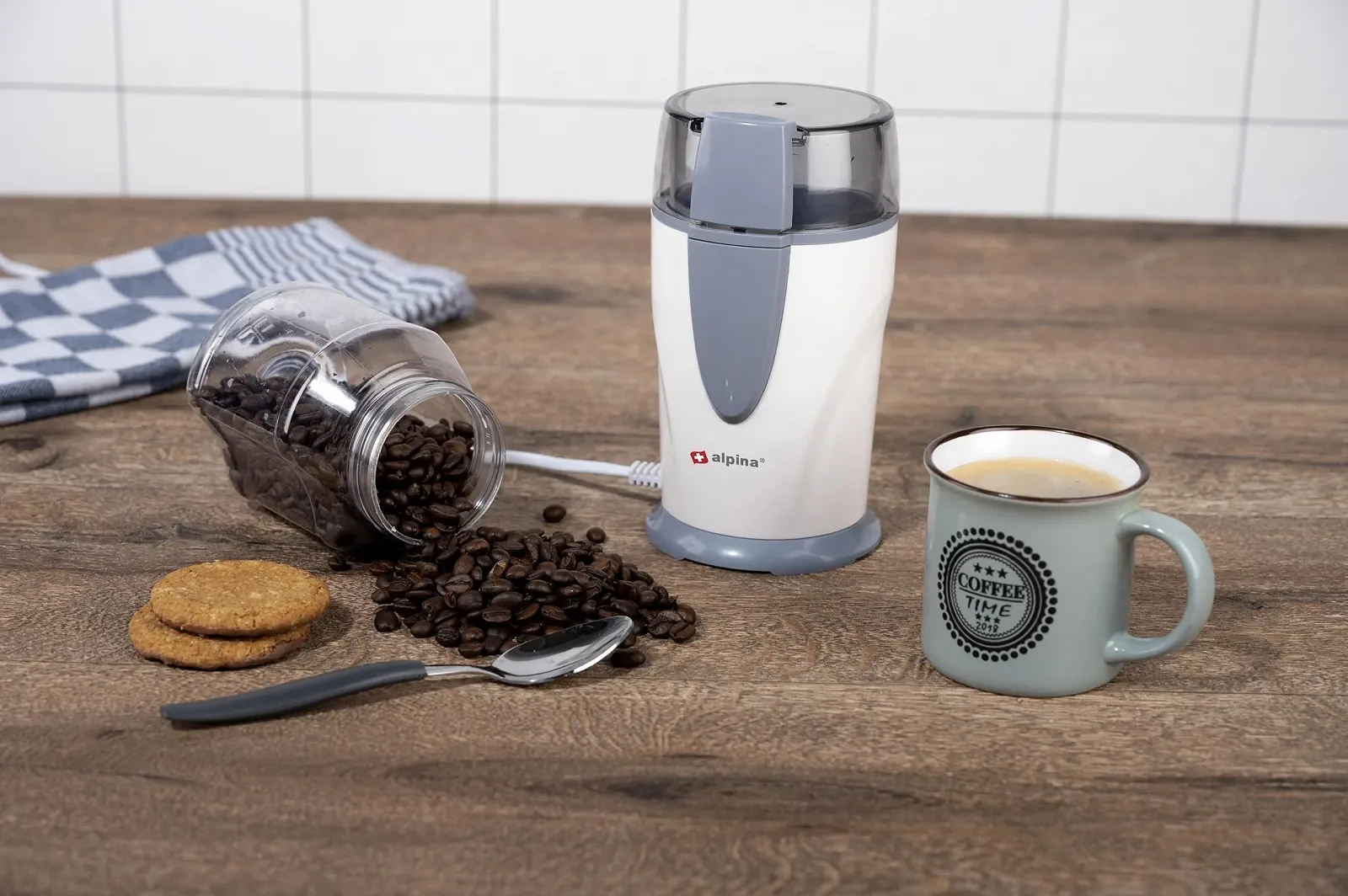 Электрическая Кофемолка Alpina 150 Вт 65 г Нержавеющая Сталь, фото №2 Электрическая Кофемолка Alpina 150 Вт 65 г Нержавеющая Сталь, фото №2