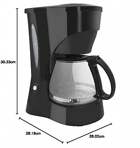 Кофеварка Küken 34358 650 W 650 ml 6 чашек Black synthetic.ua - Фото 1