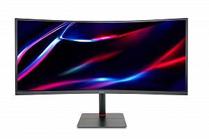 Монитор Acer Nitro XV345CURV Gaming 34 дюйма QHD 165Hz DP/Type-C 100Hz HDMI 1ms GTG HDR10 черный - Фото 1