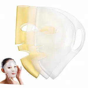 Маска для обличчя MUCKLILY 3 шт. Силіконова маска для обличчя, багаторазова, зволожуюча - Фото 1