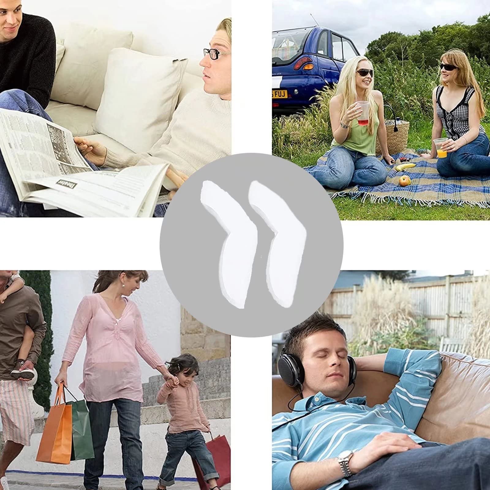 Коректор великого пальця стопи RUNRAYAY 8 шт з роздільником Гелева захисна подушечка для мізинця від вальгусної деформації, фото №8