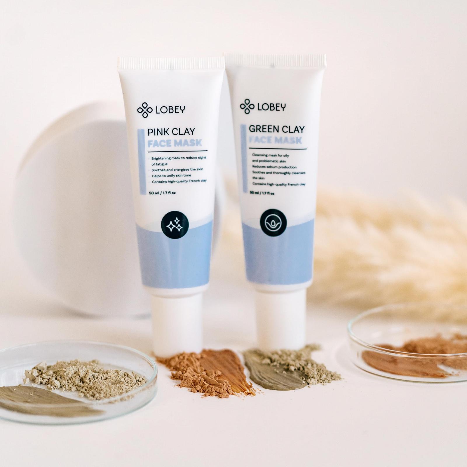 Маска для лица LOBEY Pink Clay - Нежный уход для сияющей кожи - Регенерирующая, успокаивающая и идеальна для чувствительной кожи (50 мл), фото №4