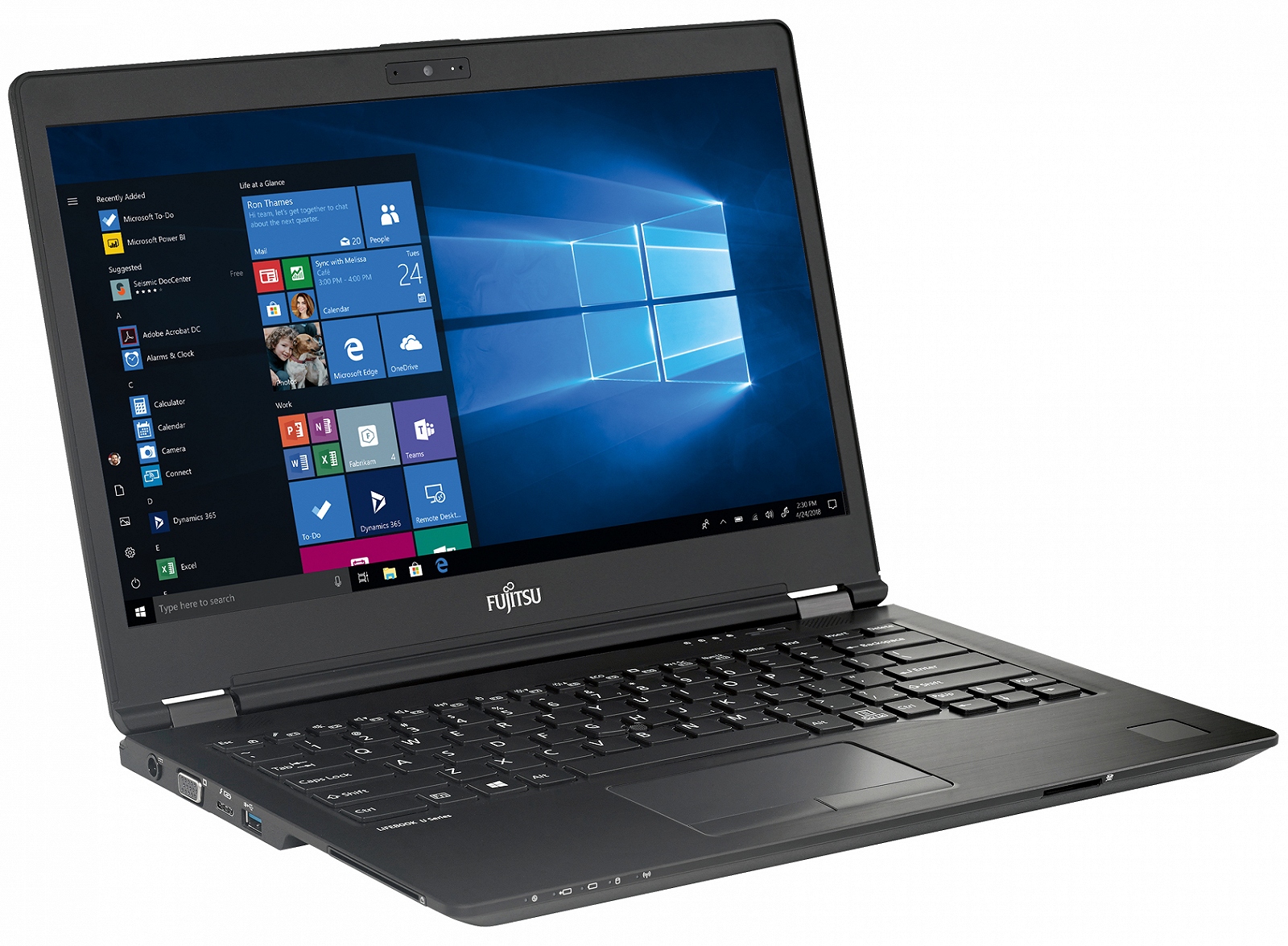 Ноутбук 14" Fujitsu Lifebook U7410 Intel Core i5-10310U RAM 16GB SSD 512GB 10год батарея Win11 Магнієвий корпус (UKR), фото №1