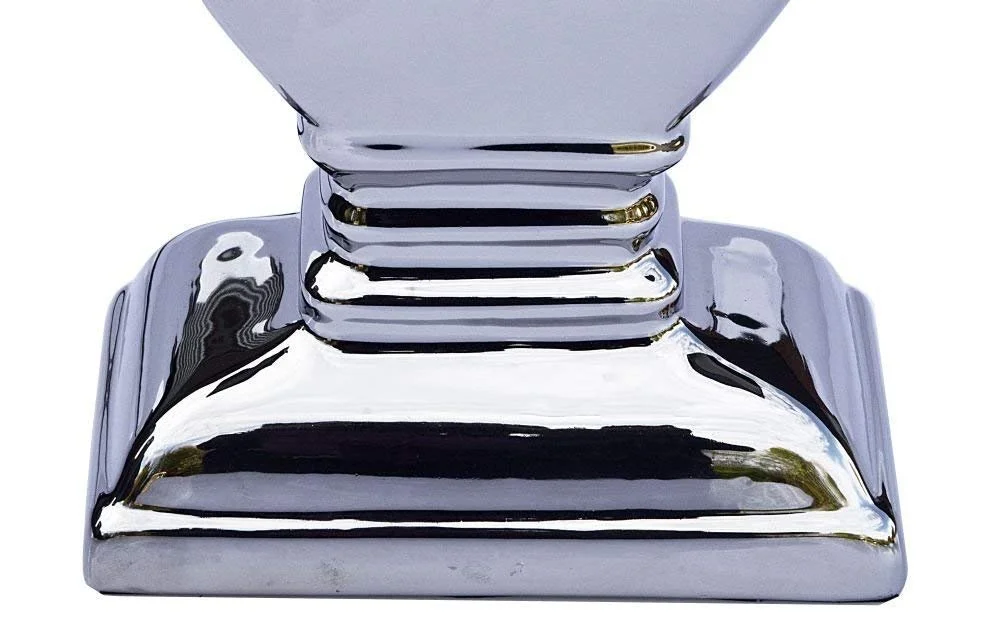 Настільна лампа DRULINE Lady Ceramic Base 53 см Silver Black, фото №4