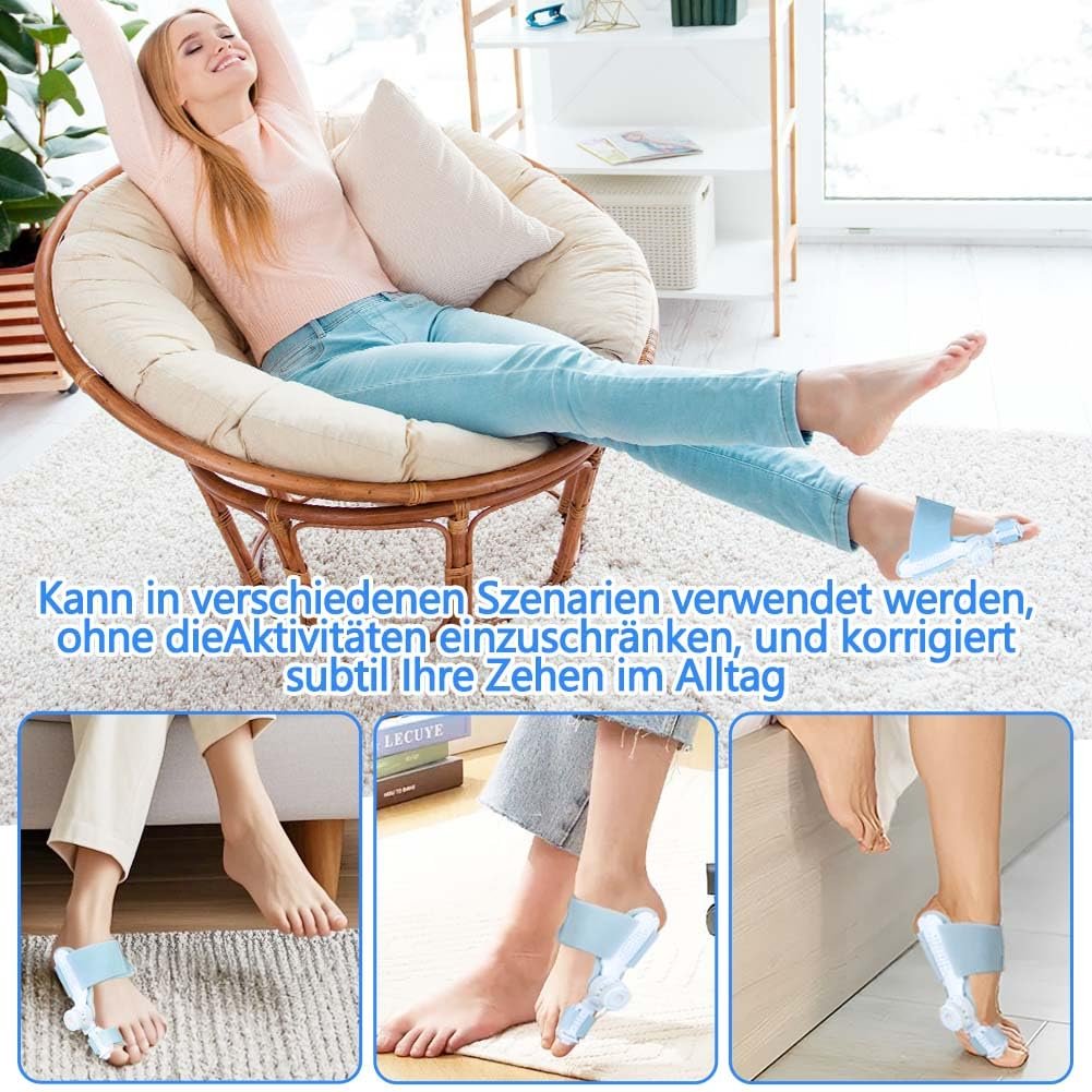 Шина для корекції великого пальця стопи з регульованою кнопкою, роздільник пальців для чоловіків і жінок, фото №9