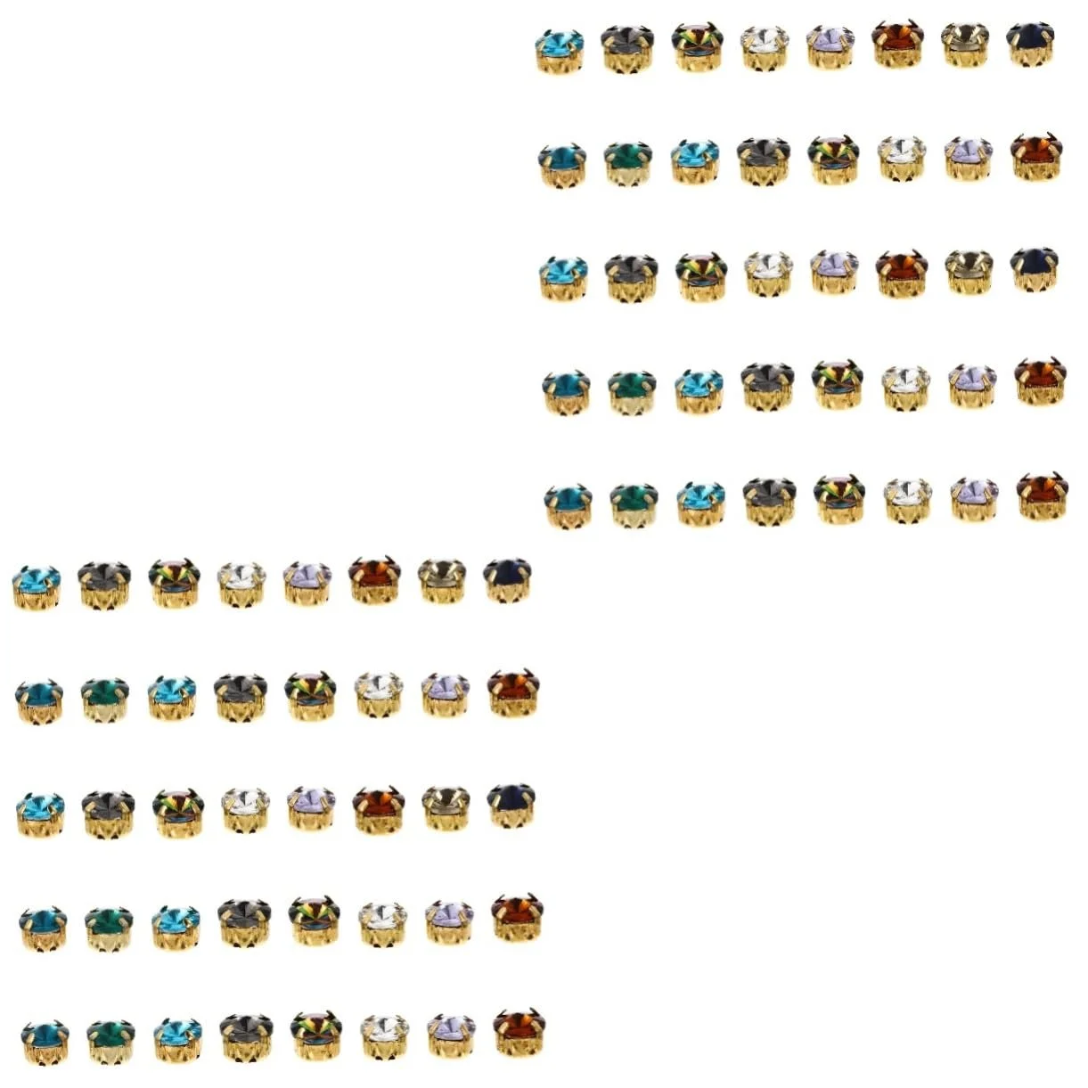 Стразы Круглые FRCOLOR 80шт, фото №1