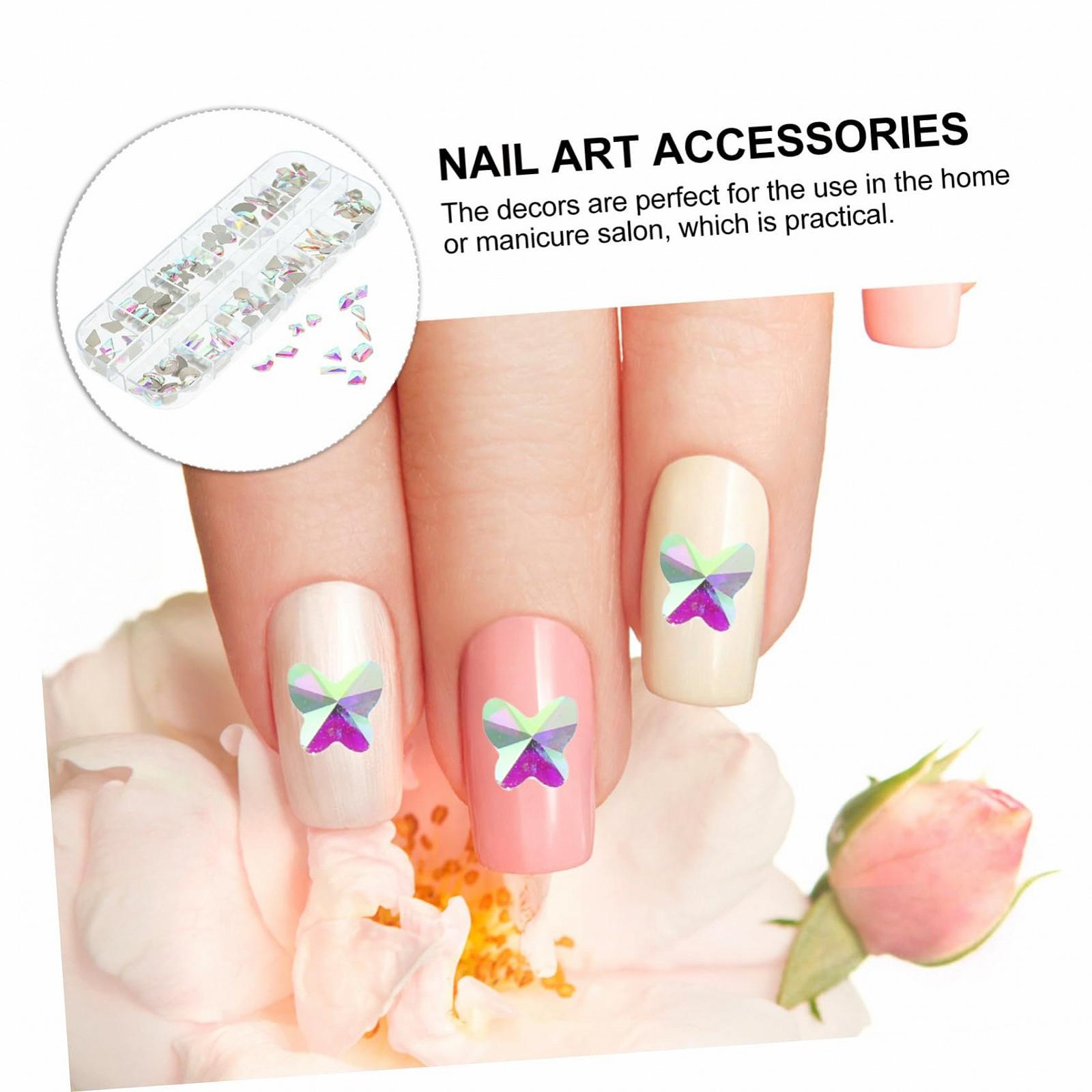 Діаманти для нігтів Скло Блискучі для DIY манікюру та художніх проектів, фото №9