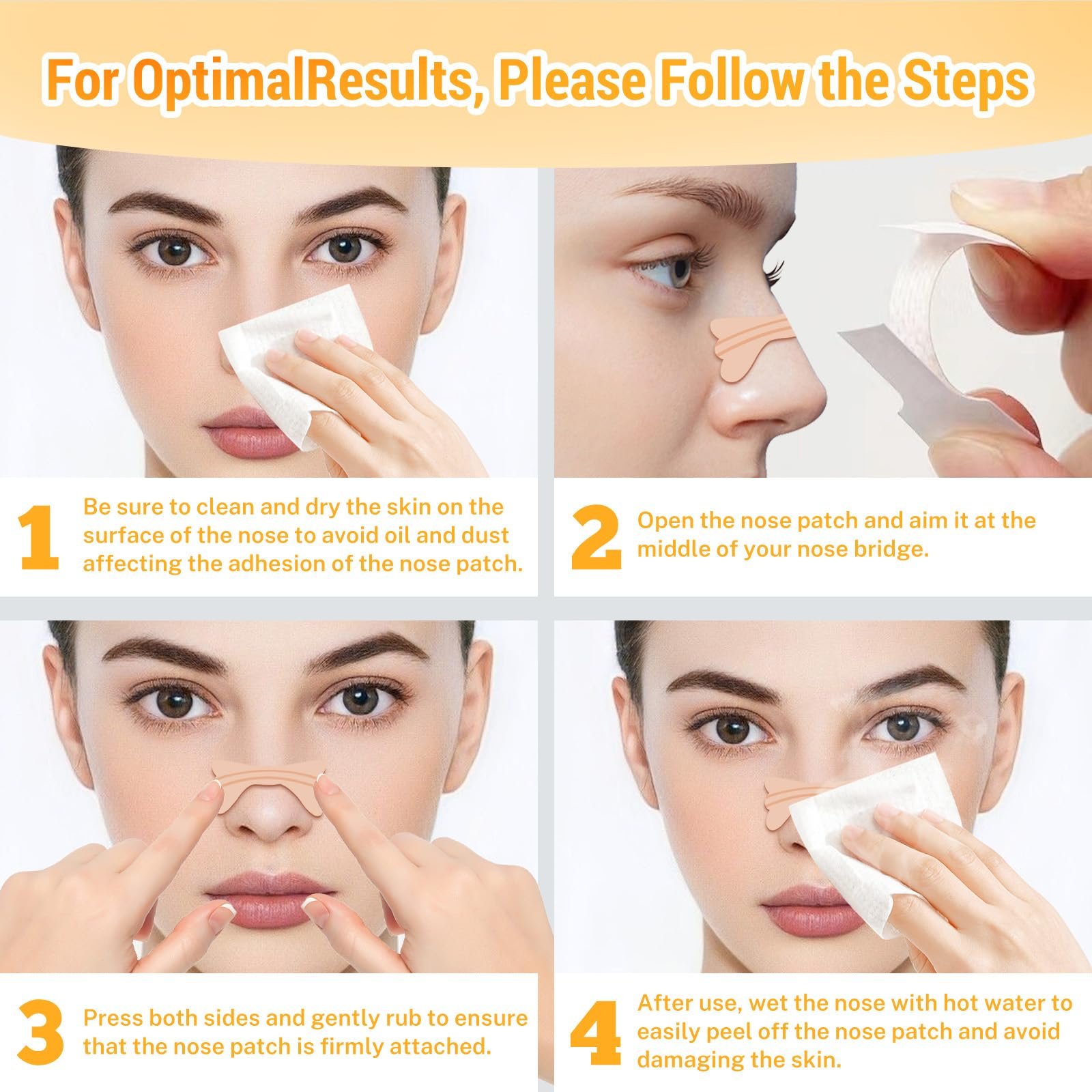 Носові пластирі від хропіння, покращений тип, 120 шт, жовтий, фото №6