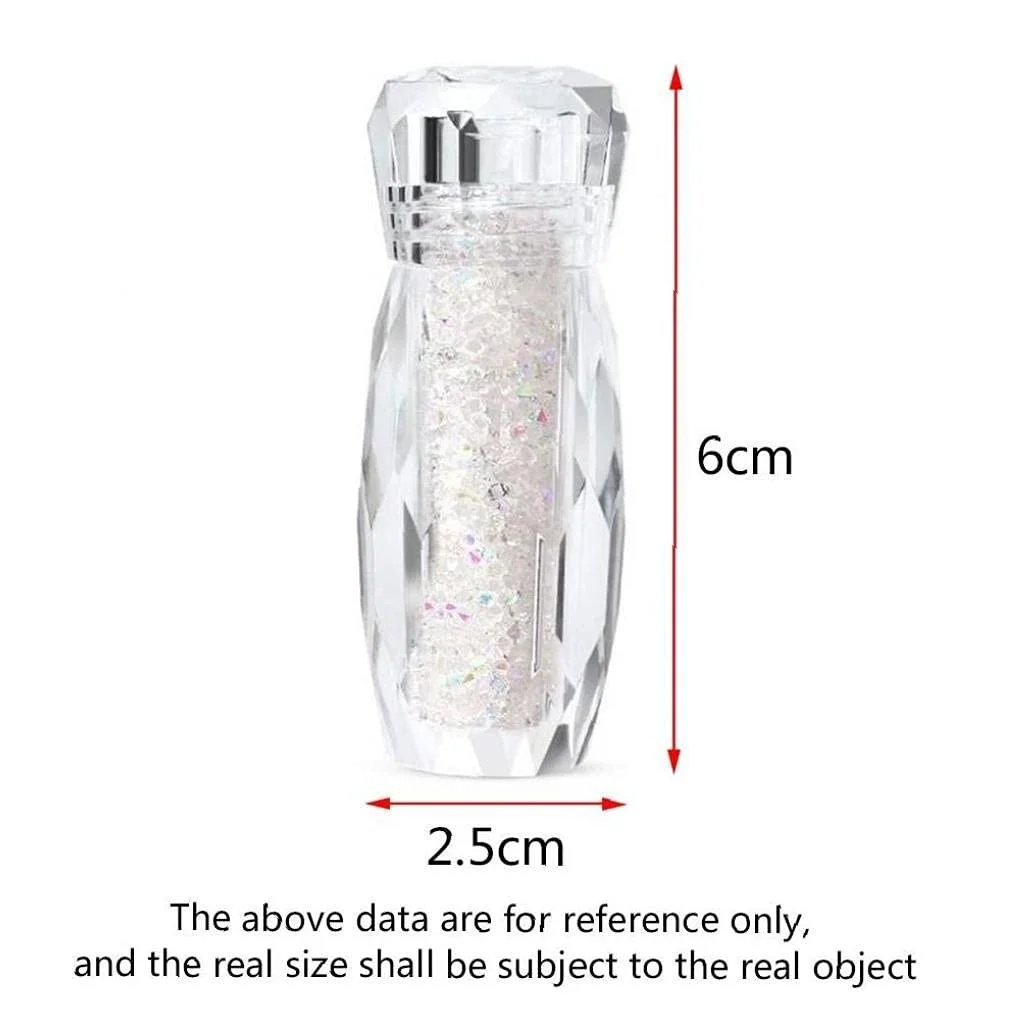 Намистини для нігтів Crystal Caviar 1 пляшка, кришталеві мікроскляні кульки, фото №2