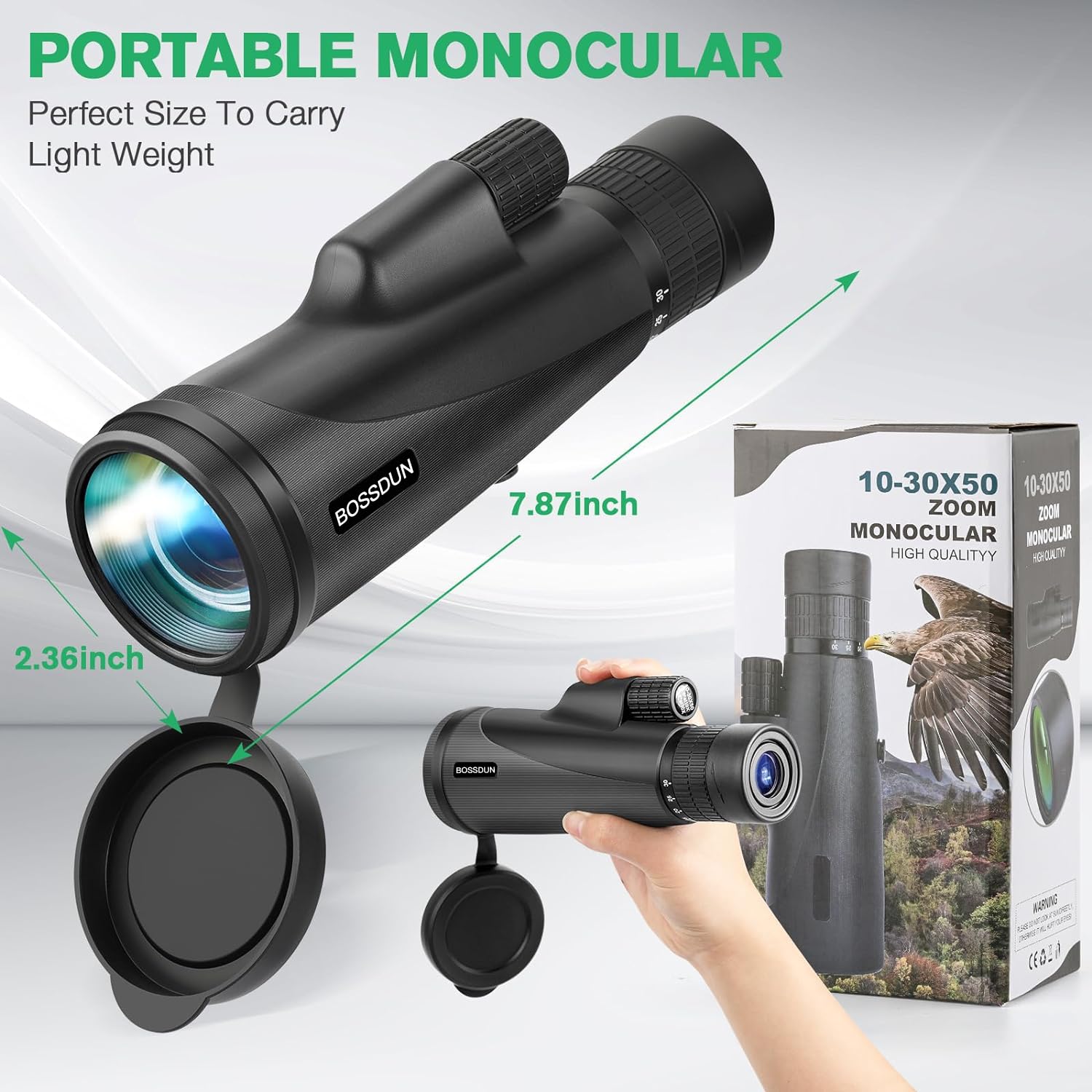 Монокуляр Zoom Monocular з триногою HD для смартфона для дорослих чорний, фото №6